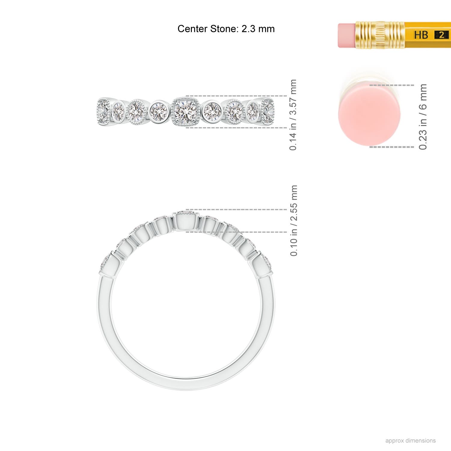 I-J, I1-I2 / 0.31 CT / 14 KT White Gold