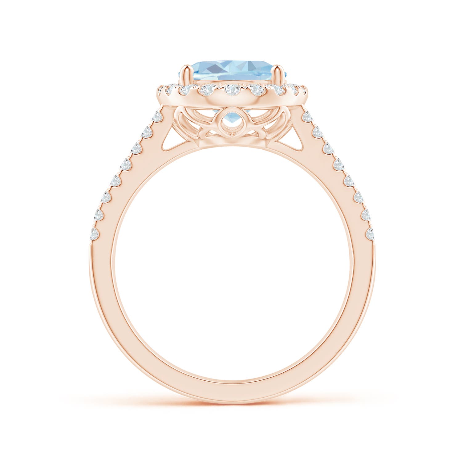 A - Aquamarine / 2.7 CT / 14 KT Rose Gold