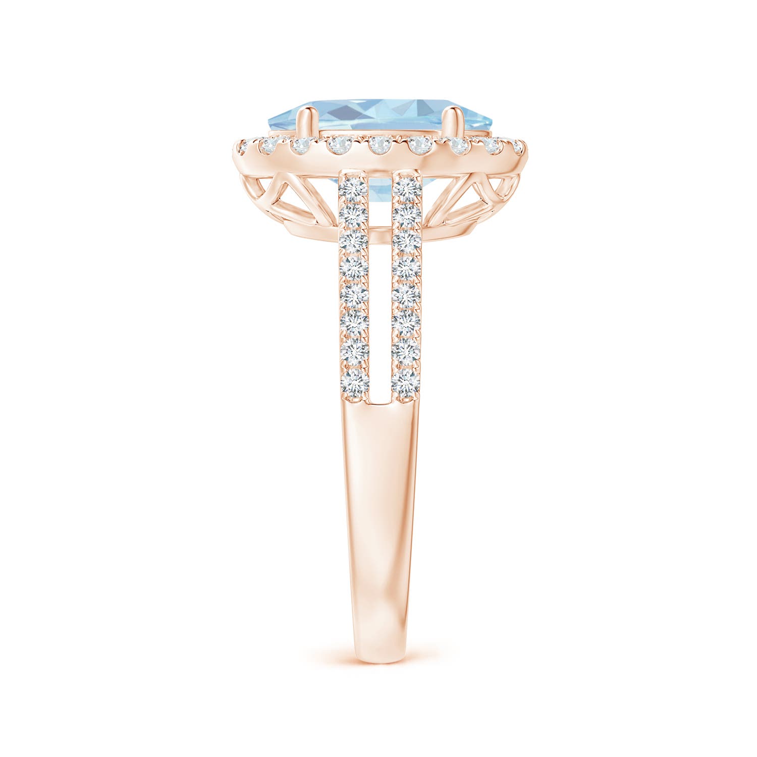 A - Aquamarine / 2.7 CT / 14 KT Rose Gold