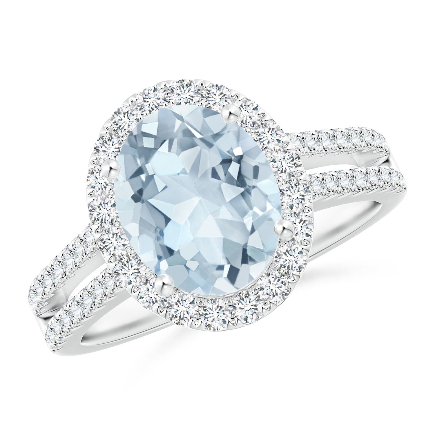 A - Aquamarine / 2.7 CT / 14 KT White Gold