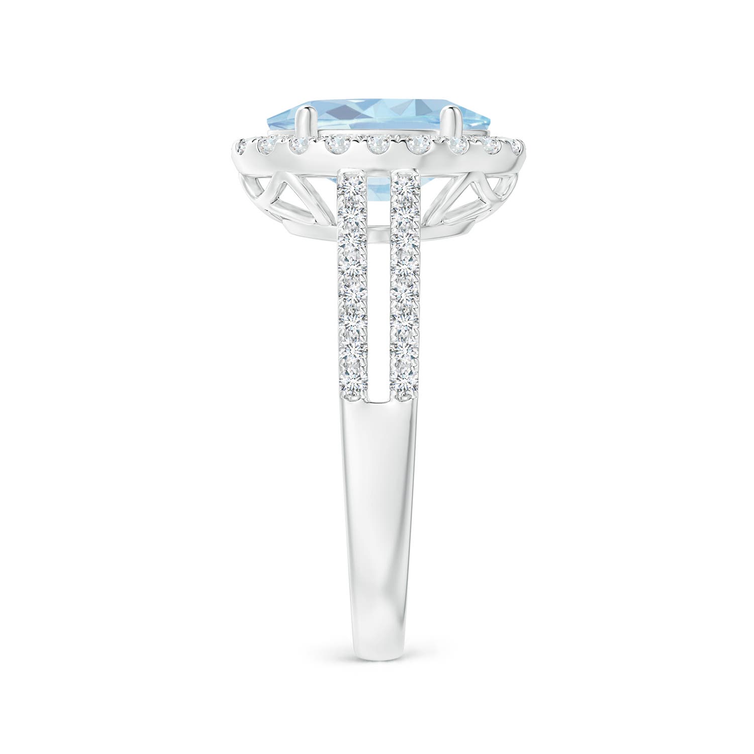 A - Aquamarine / 2.7 CT / 14 KT White Gold