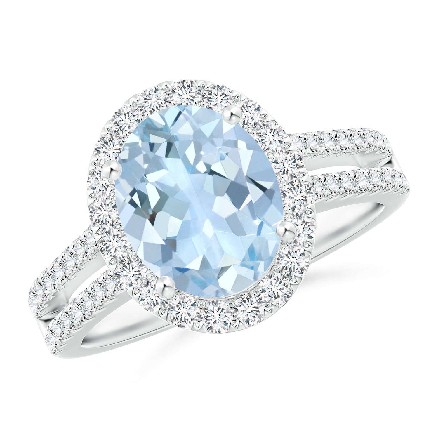 AA - Aquamarine / 2.7 CT / 14 KT White Gold