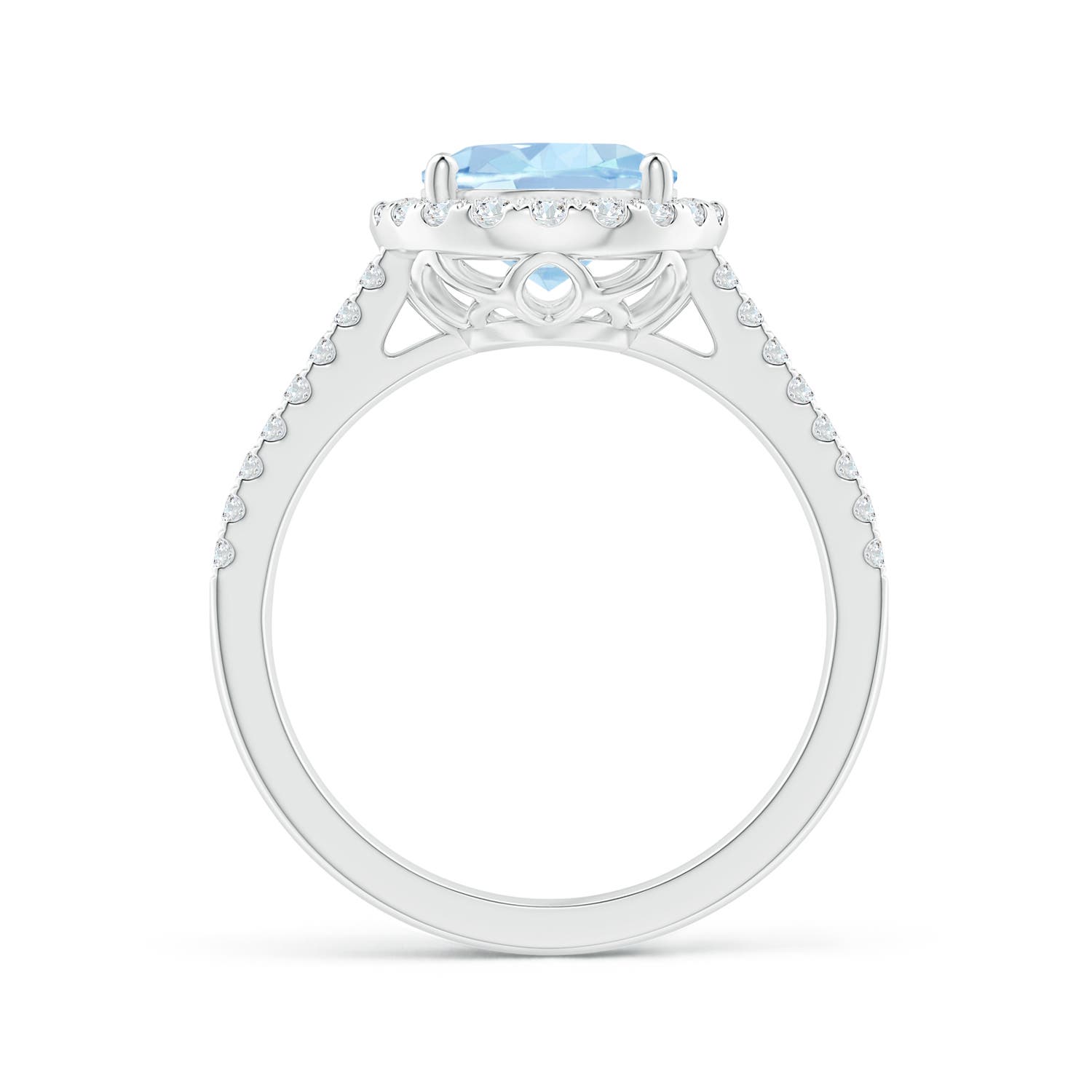 AA - Aquamarine / 2.7 CT / 14 KT White Gold