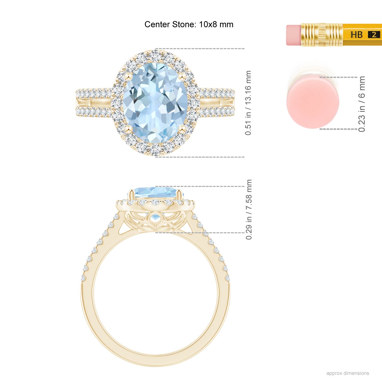 AA - Aquamarine / 2.7 CT / 14 KT Yellow Gold