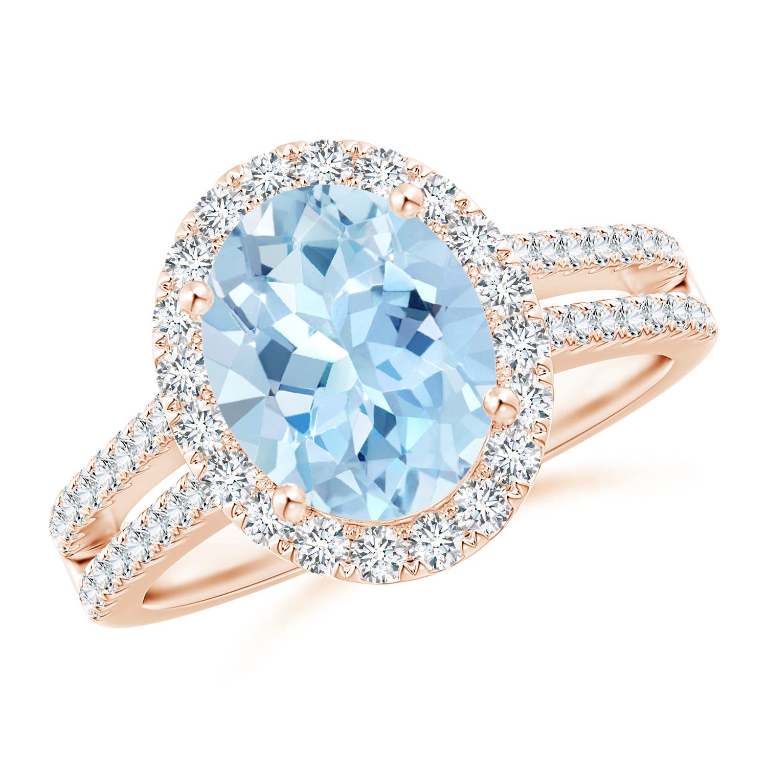 AAA - Aquamarine / 2.7 CT / 14 KT Rose Gold