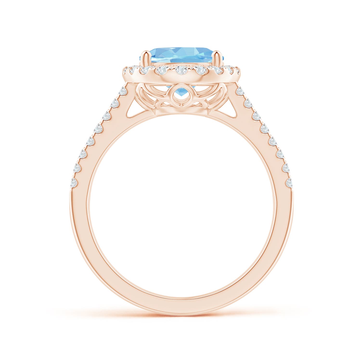 AAAA - Aquamarine / 2.7 CT / 14 KT Rose Gold