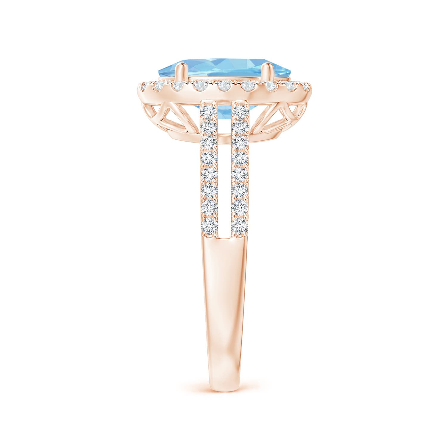 AAAA - Aquamarine / 2.7 CT / 14 KT Rose Gold