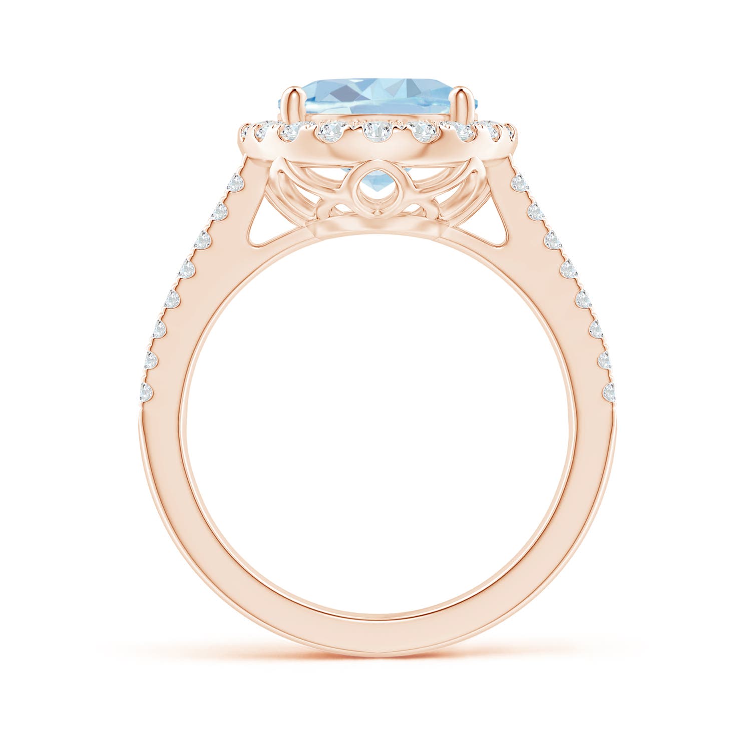 A - Aquamarine / 3.71 CT / 14 KT Rose Gold