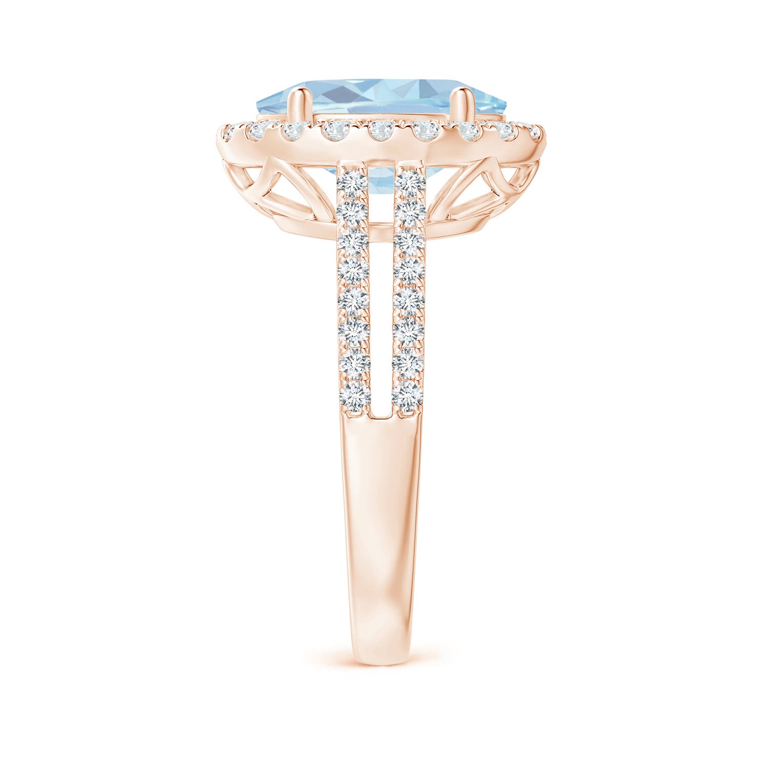 A - Aquamarine / 3.71 CT / 14 KT Rose Gold