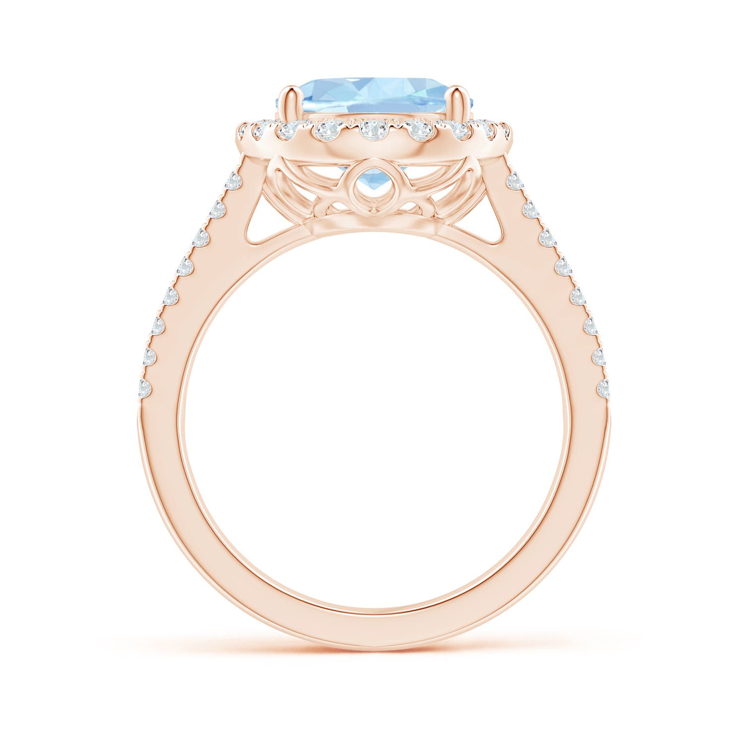 AA - Aquamarine / 3.71 CT / 14 KT Rose Gold