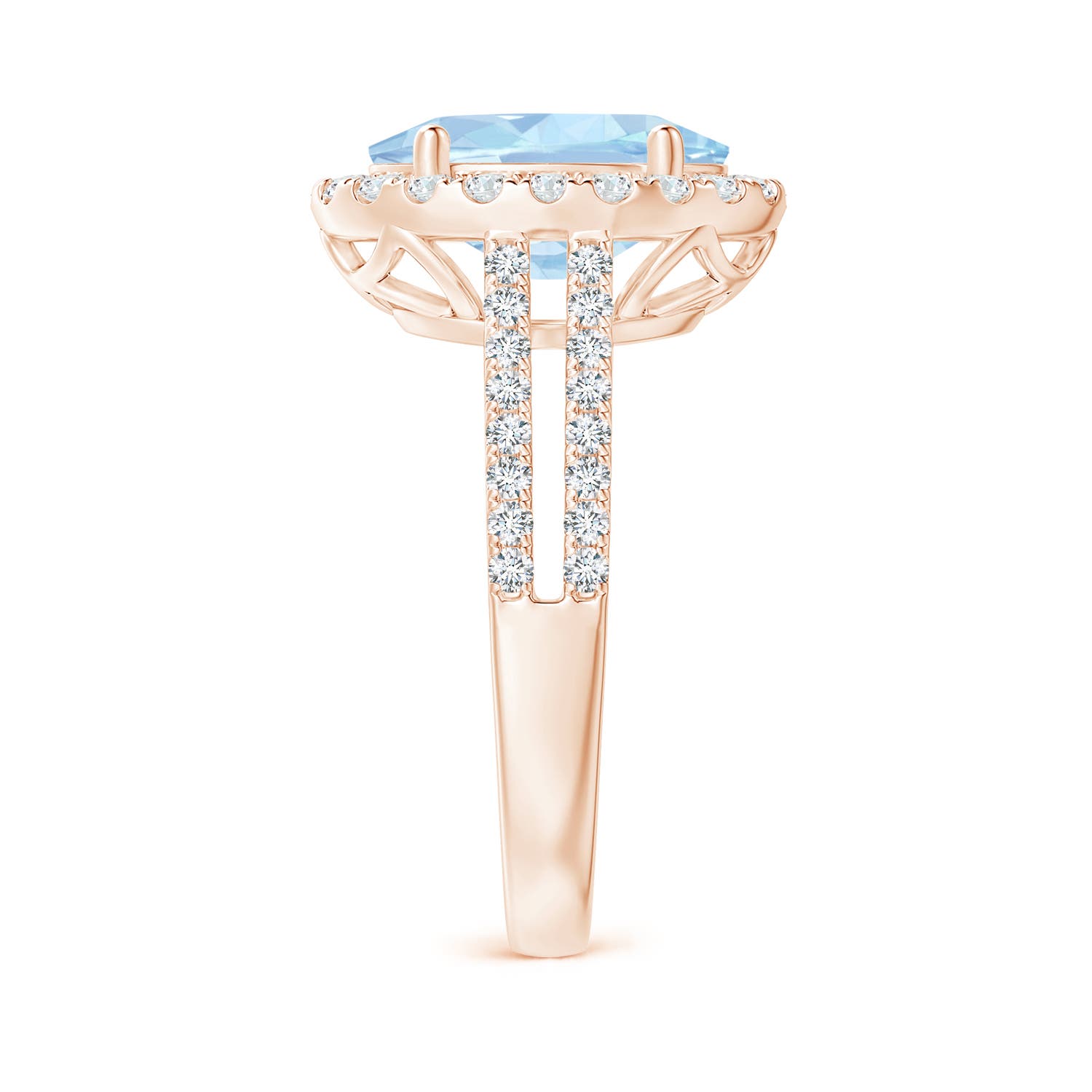 AA - Aquamarine / 3.71 CT / 14 KT Rose Gold