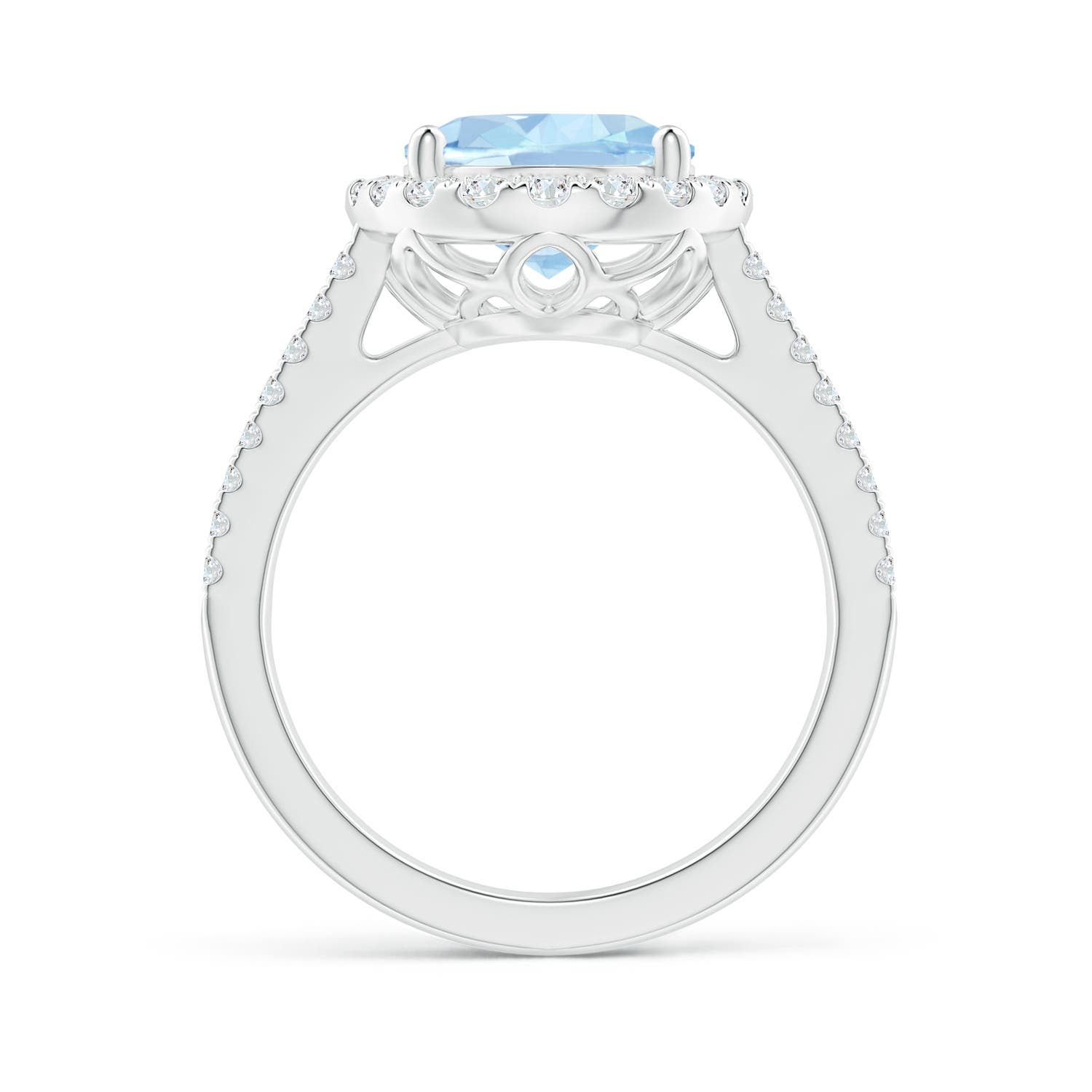 AA - Aquamarine / 3.71 CT / 14 KT White Gold