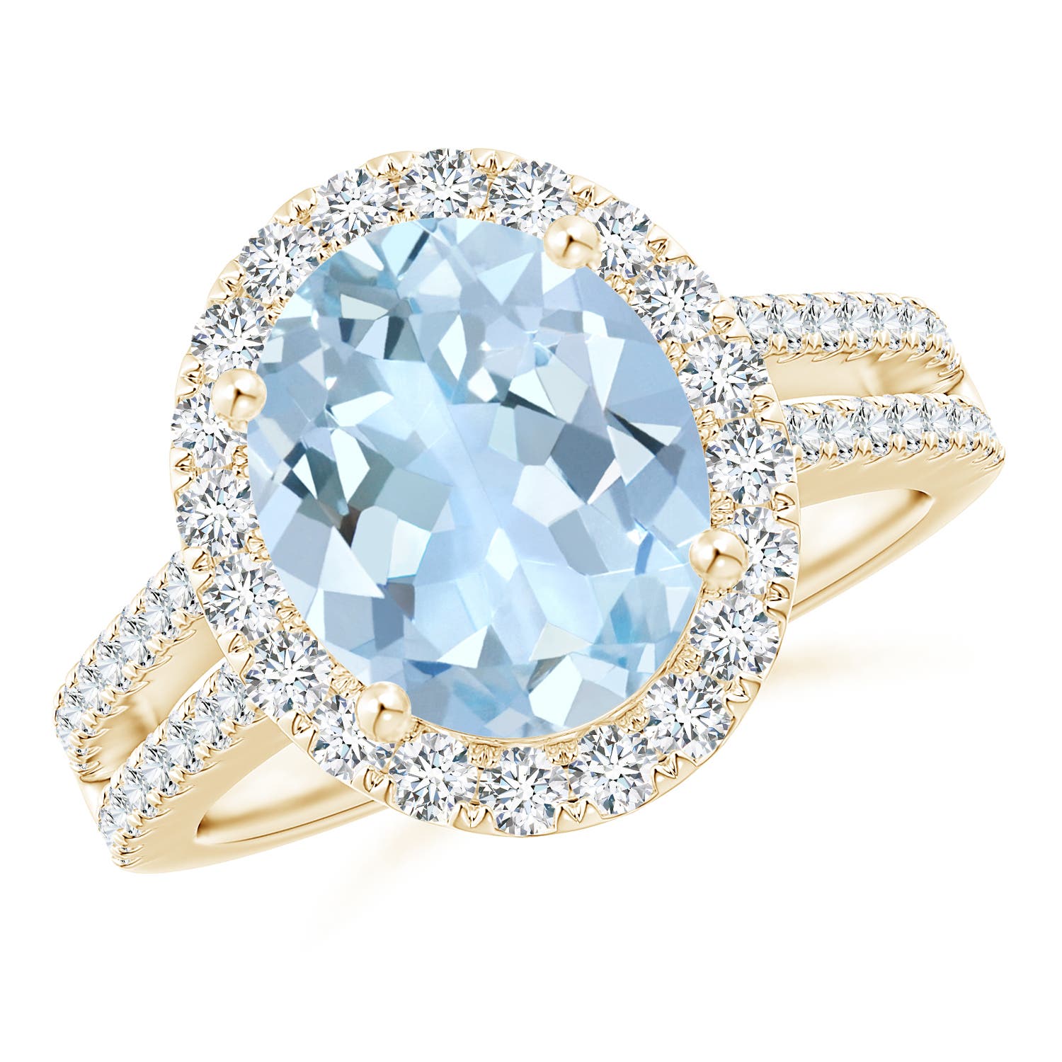 AA - Aquamarine / 3.71 CT / 14 KT Yellow Gold