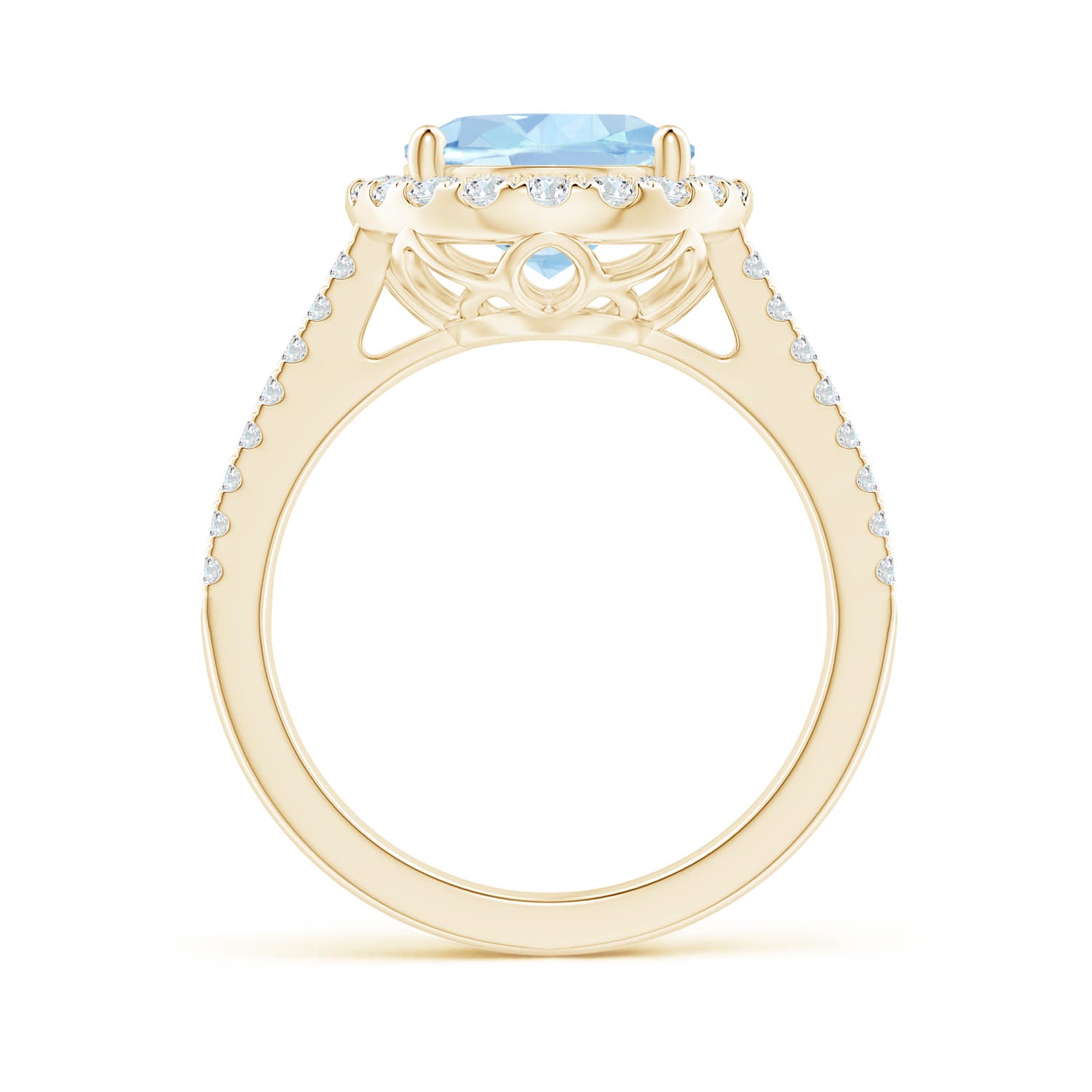 AA - Aquamarine / 3.71 CT / 14 KT Yellow Gold