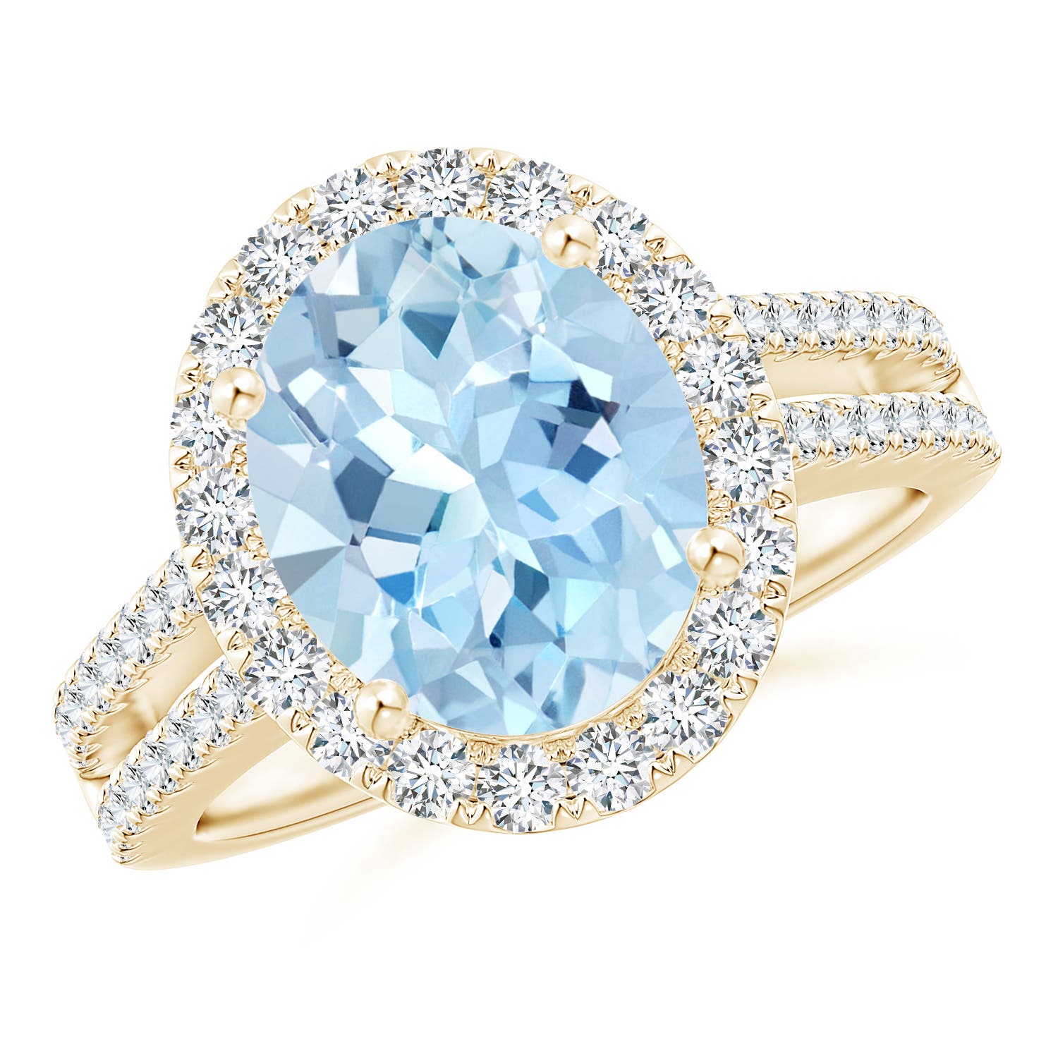 AAA - Aquamarine / 3.71 CT / 14 KT Yellow Gold