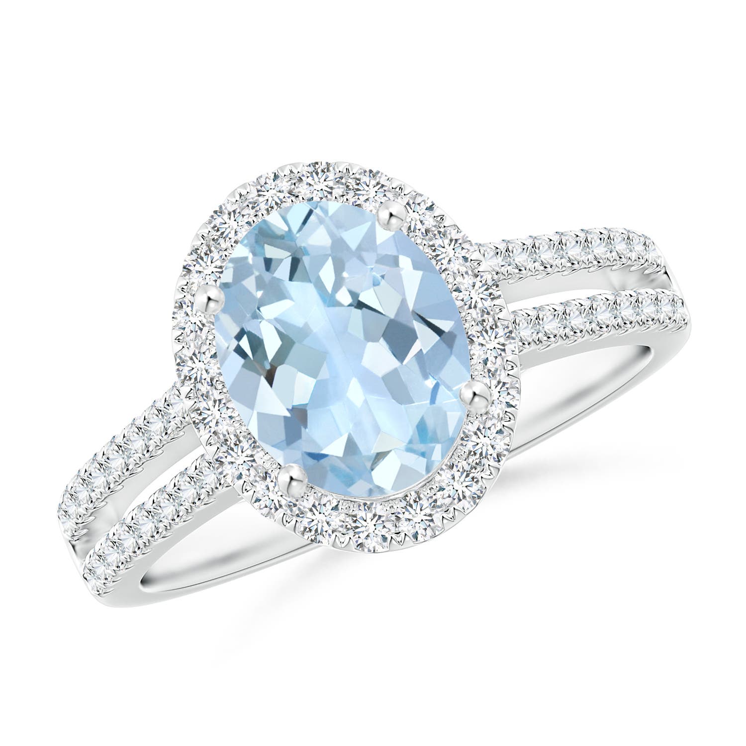 AA - Aquamarine / 1.88 CT / 14 KT White Gold