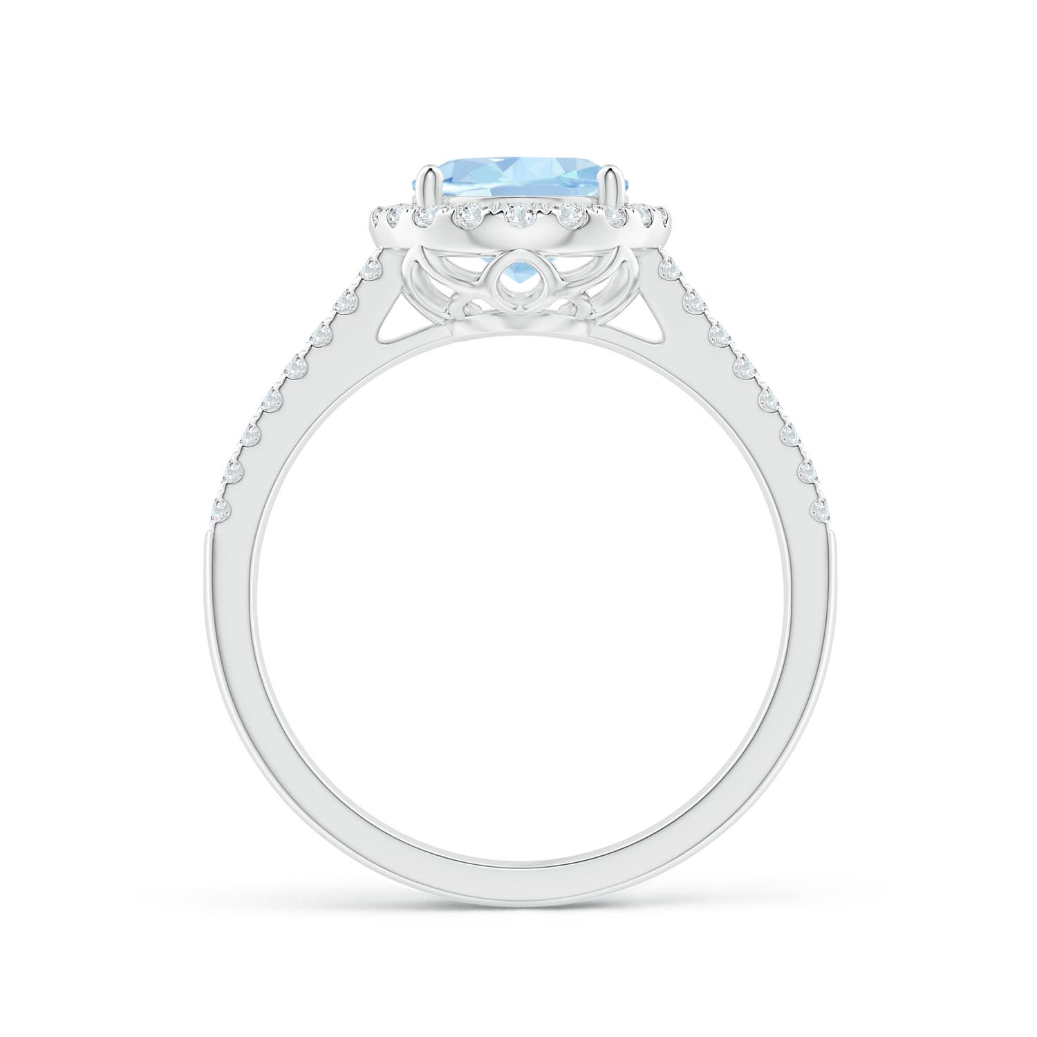 AA - Aquamarine / 1.88 CT / 14 KT White Gold