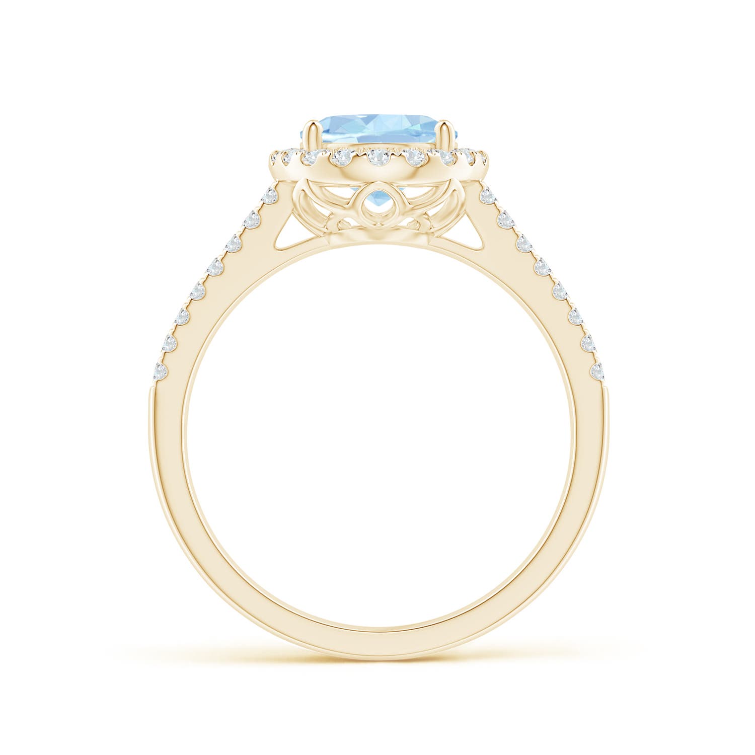 AA - Aquamarine / 1.88 CT / 14 KT Yellow Gold