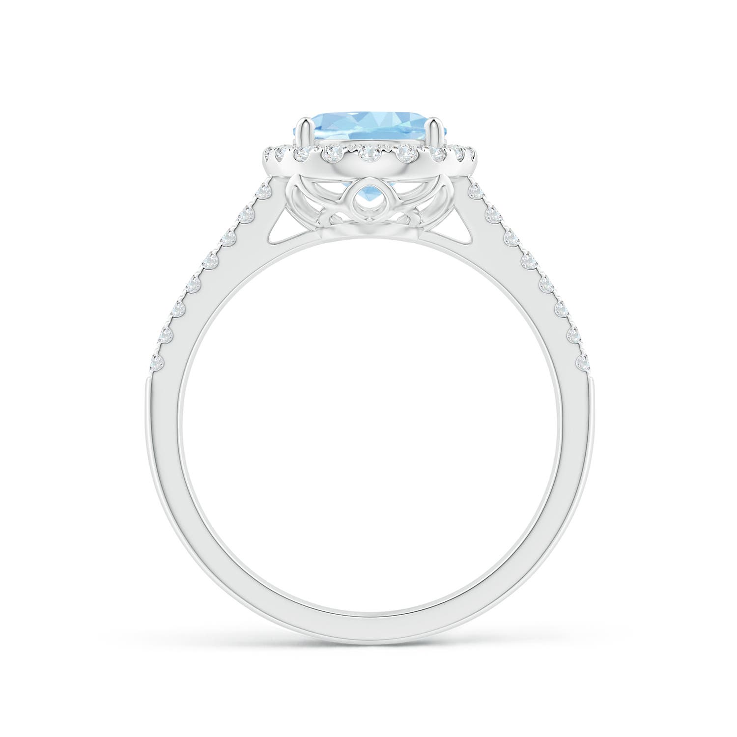 AAA - Aquamarine / 1.88 CT / 14 KT White Gold