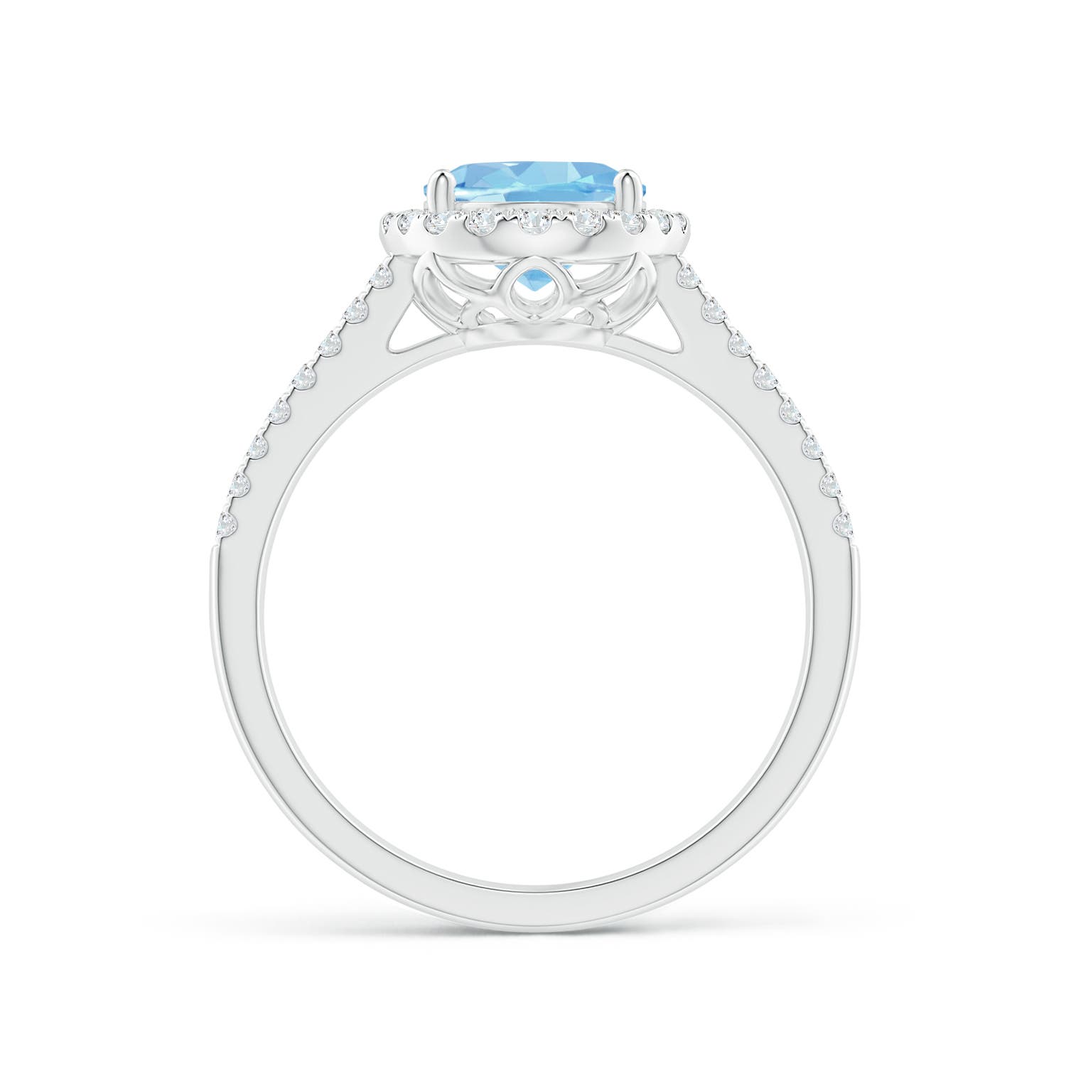 AAAA - Aquamarine / 1.88 CT / 14 KT White Gold