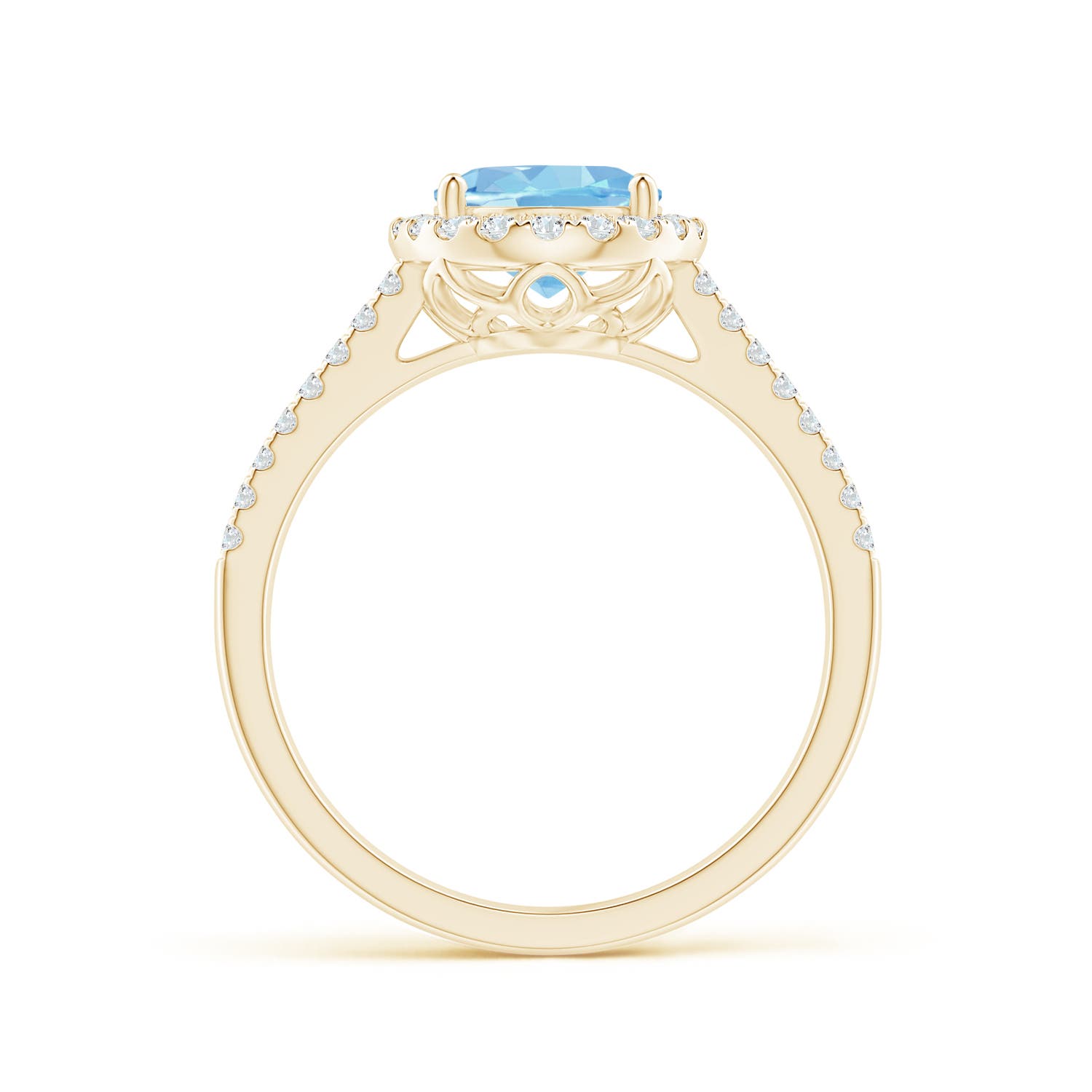 AAAA - Aquamarine / 1.88 CT / 14 KT Yellow Gold