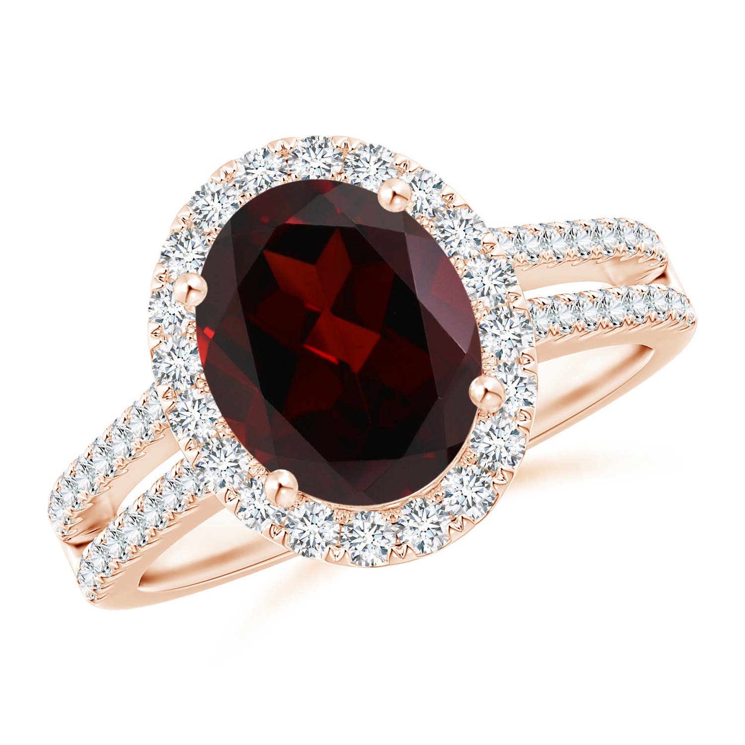 A - Garnet / 3.45 CT / 14 KT Rose Gold