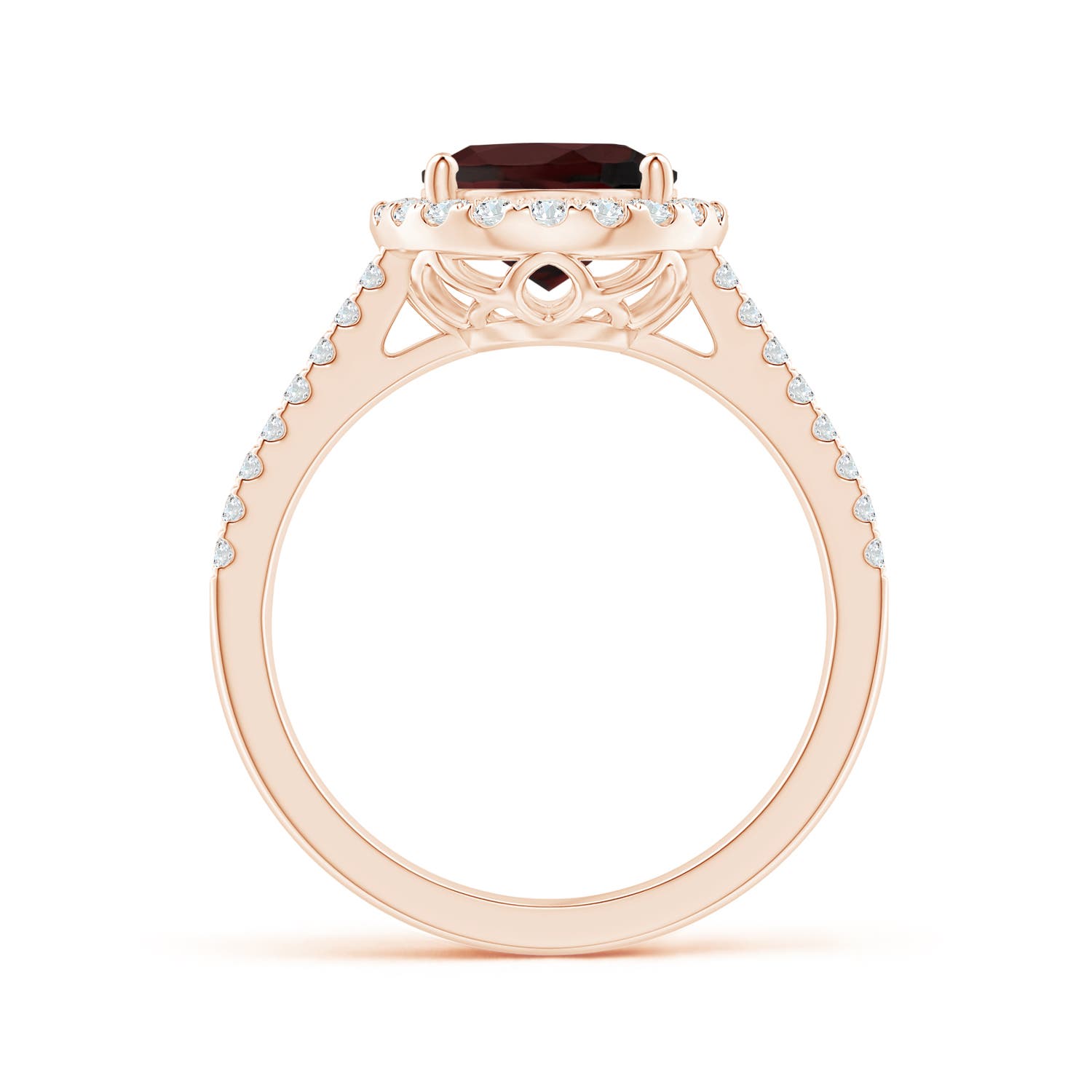 A - Garnet / 3.45 CT / 14 KT Rose Gold