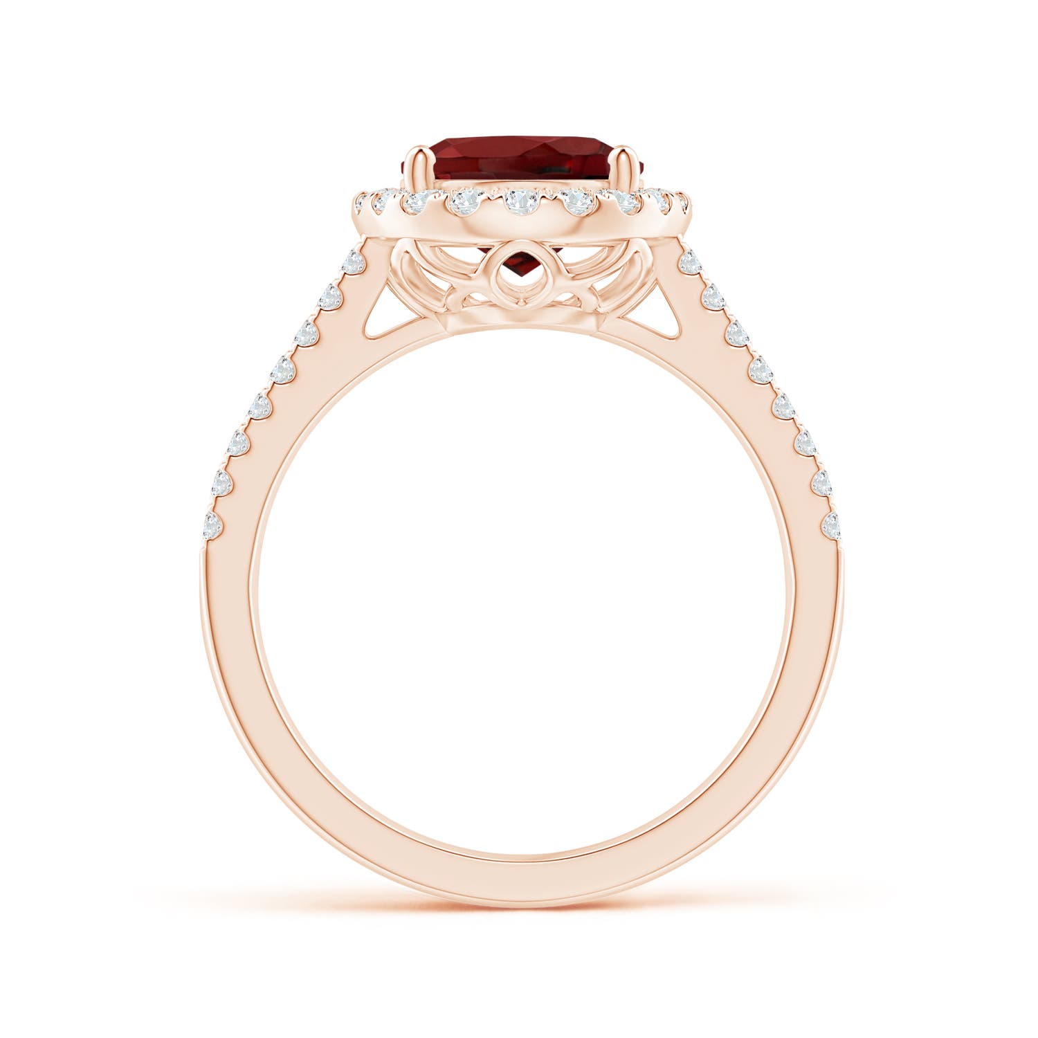 AAAA - Garnet / 3.45 CT / 14 KT Rose Gold