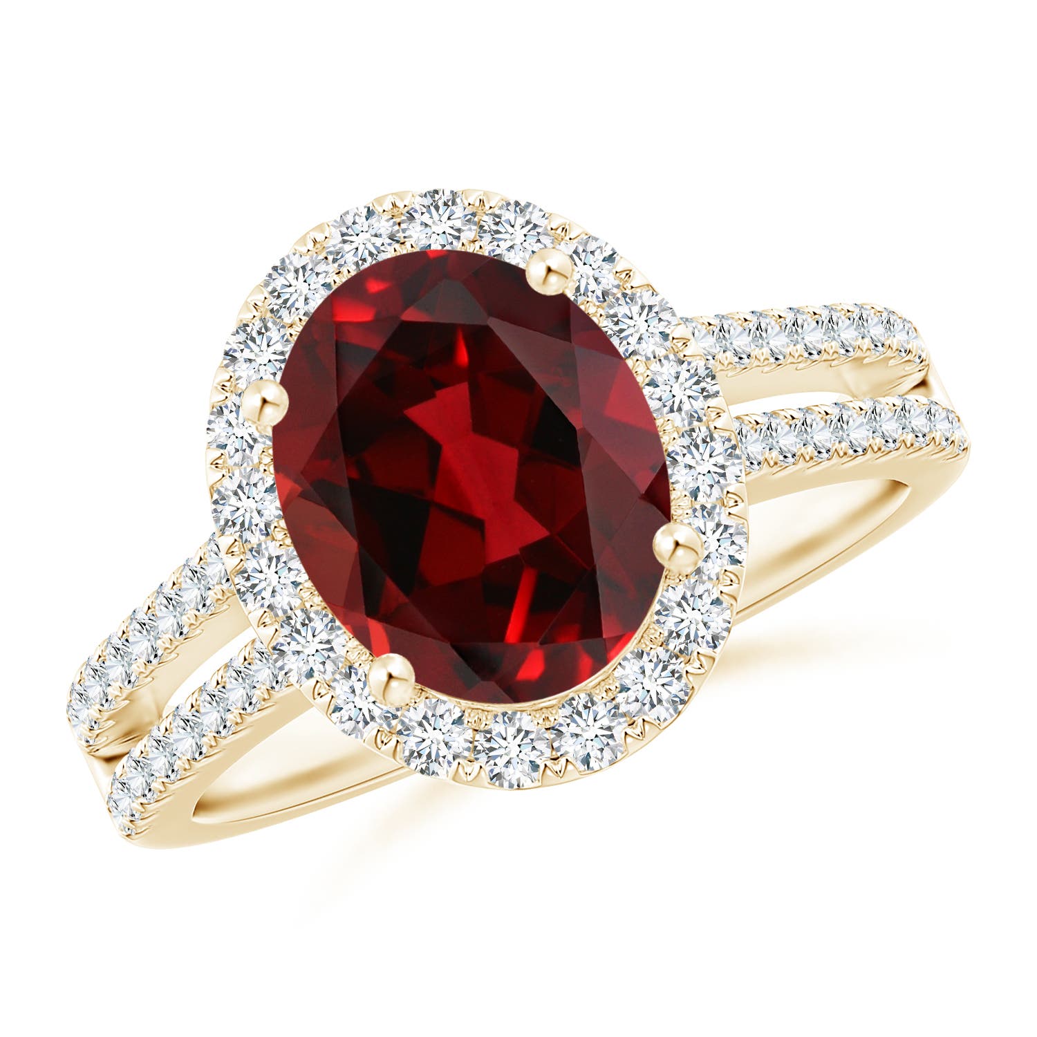 AAAA - Garnet / 3.45 CT / 14 KT Yellow Gold