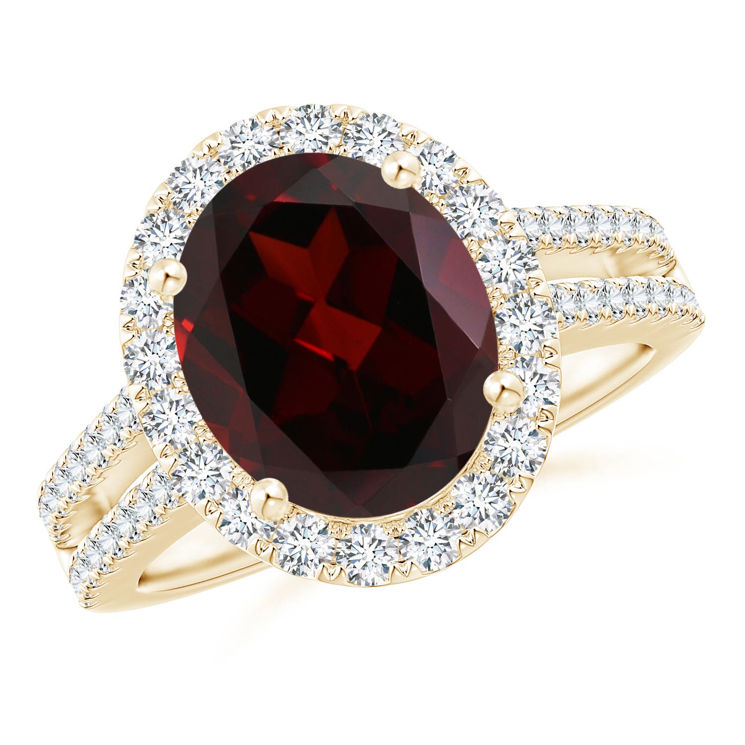 A - Garnet / 4.92 CT / 14 KT Yellow Gold