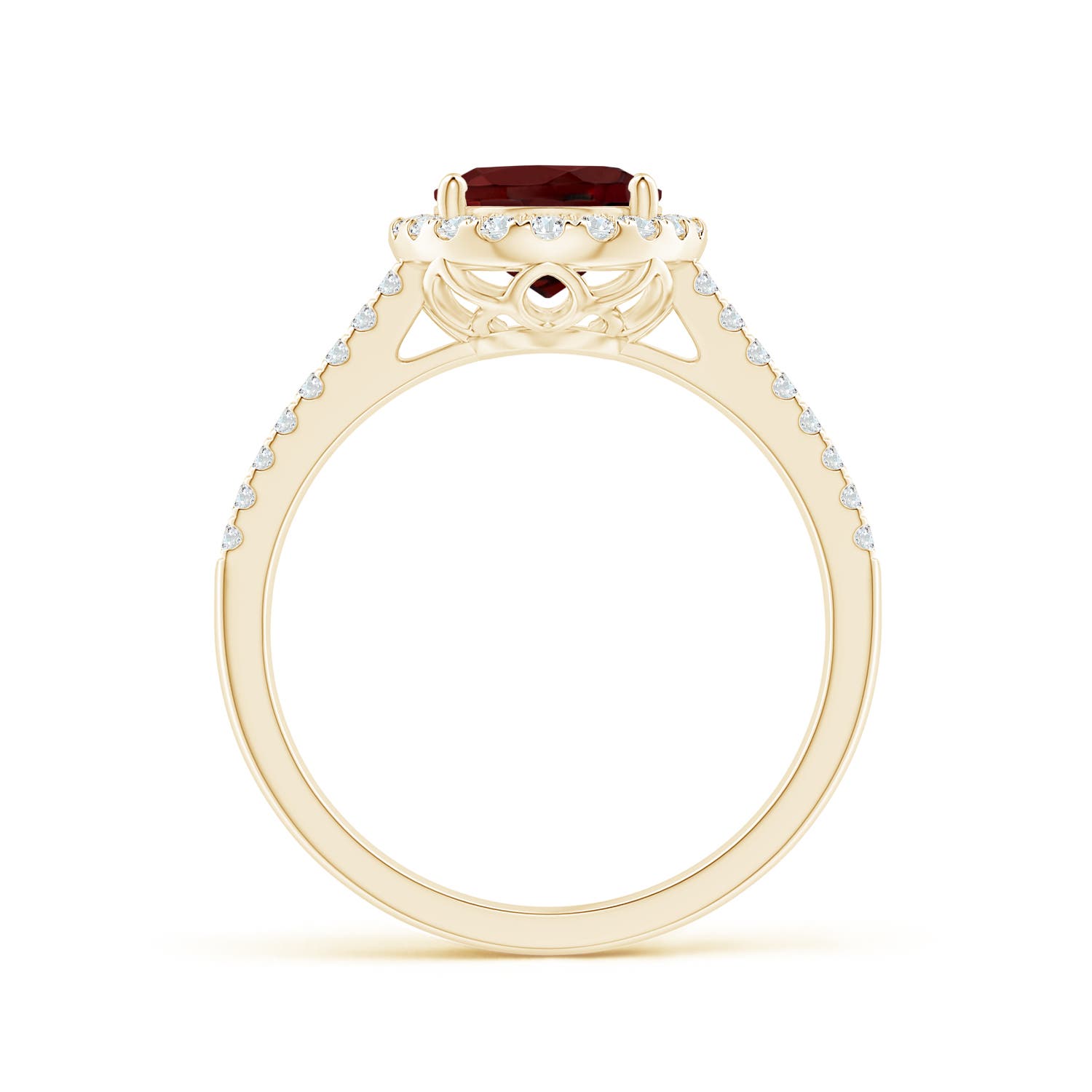 AAA - Garnet / 2.38 CT / 14 KT Yellow Gold