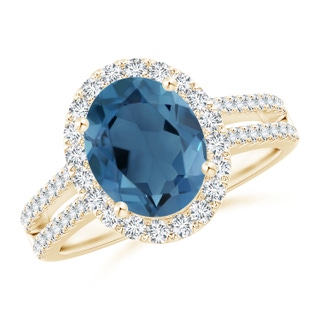 Oval A London Blue Topaz
