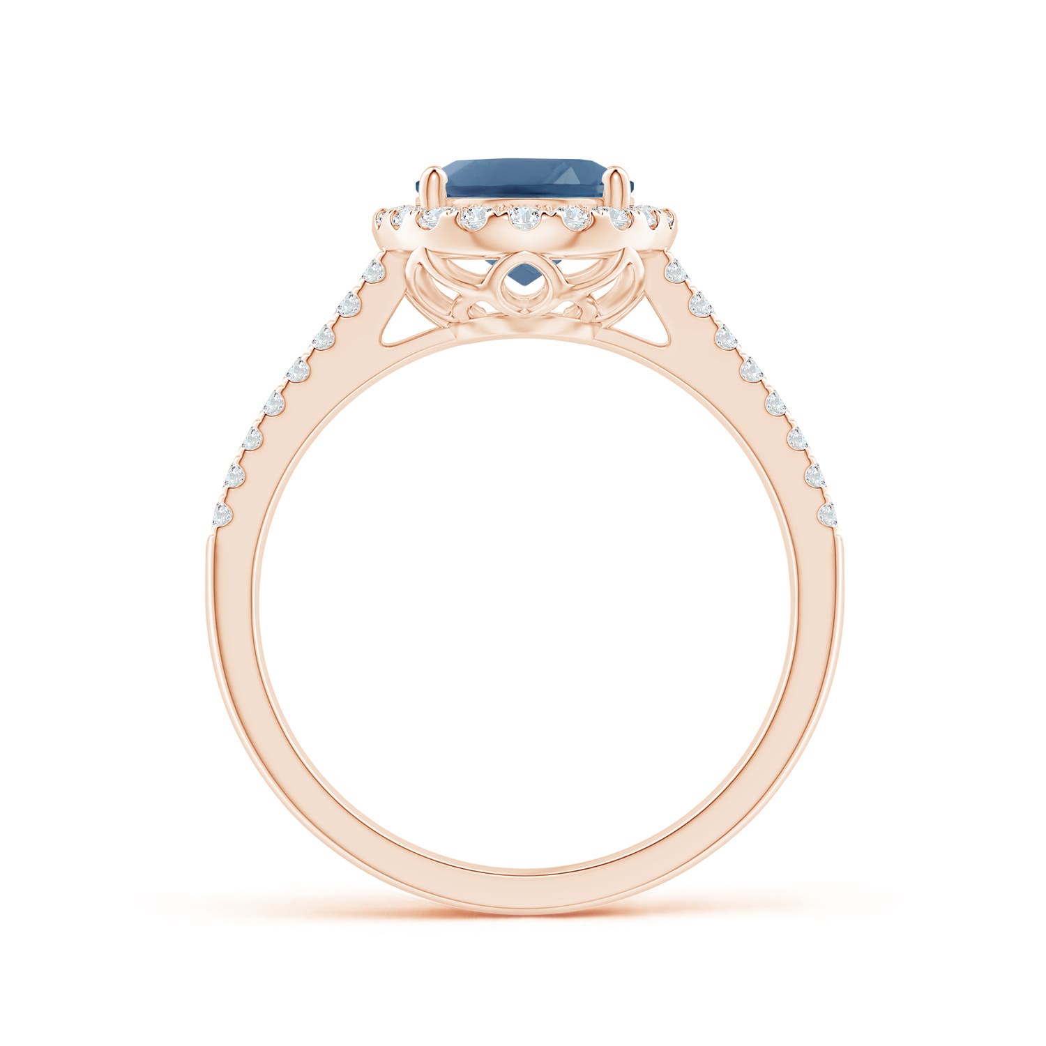 A - London Blue Topaz / 2.65 CT / 14 KT Rose Gold