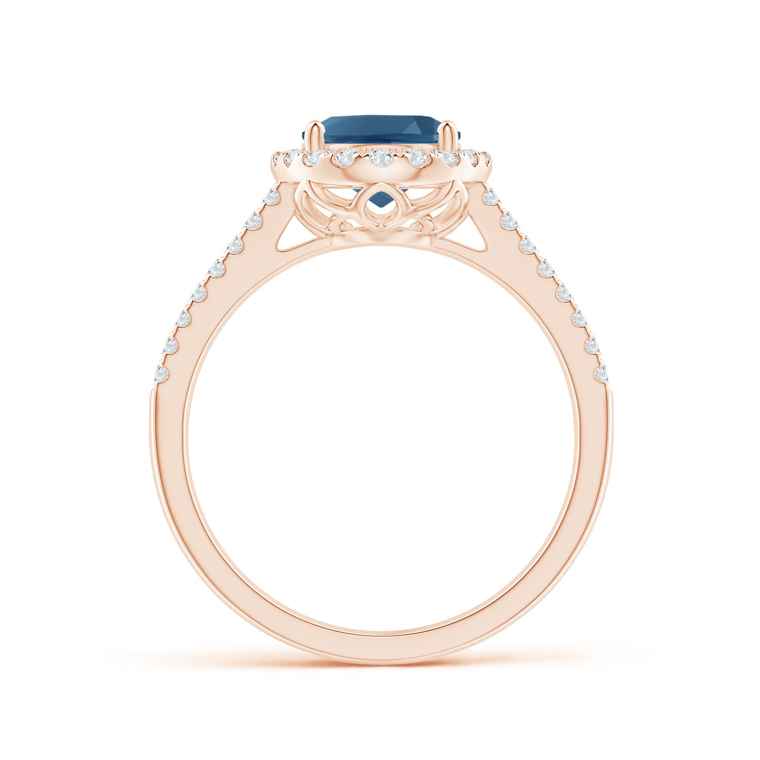 AA - London Blue Topaz / 2.65 CT / 14 KT Rose Gold