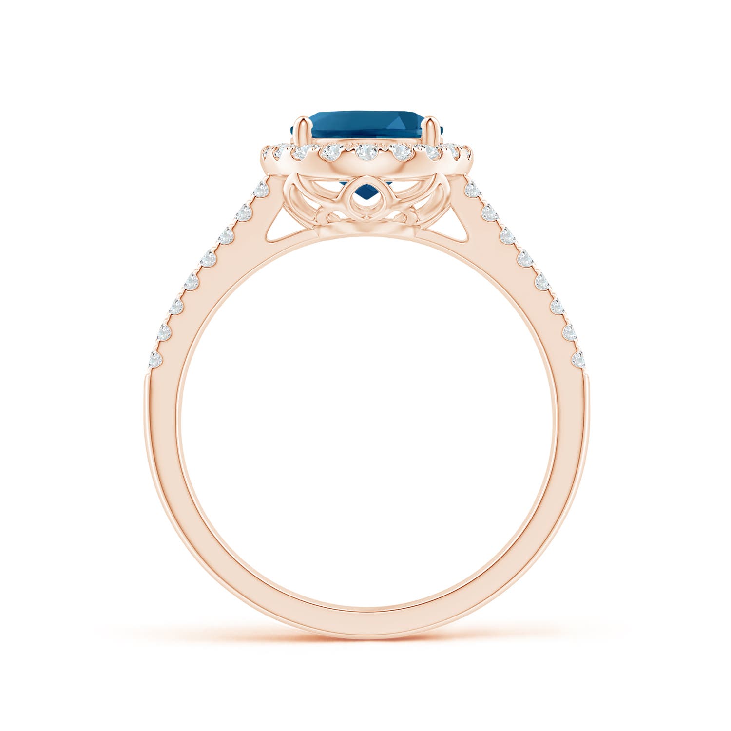 AAAA - London Blue Topaz / 2.65 CT / 14 KT Rose Gold