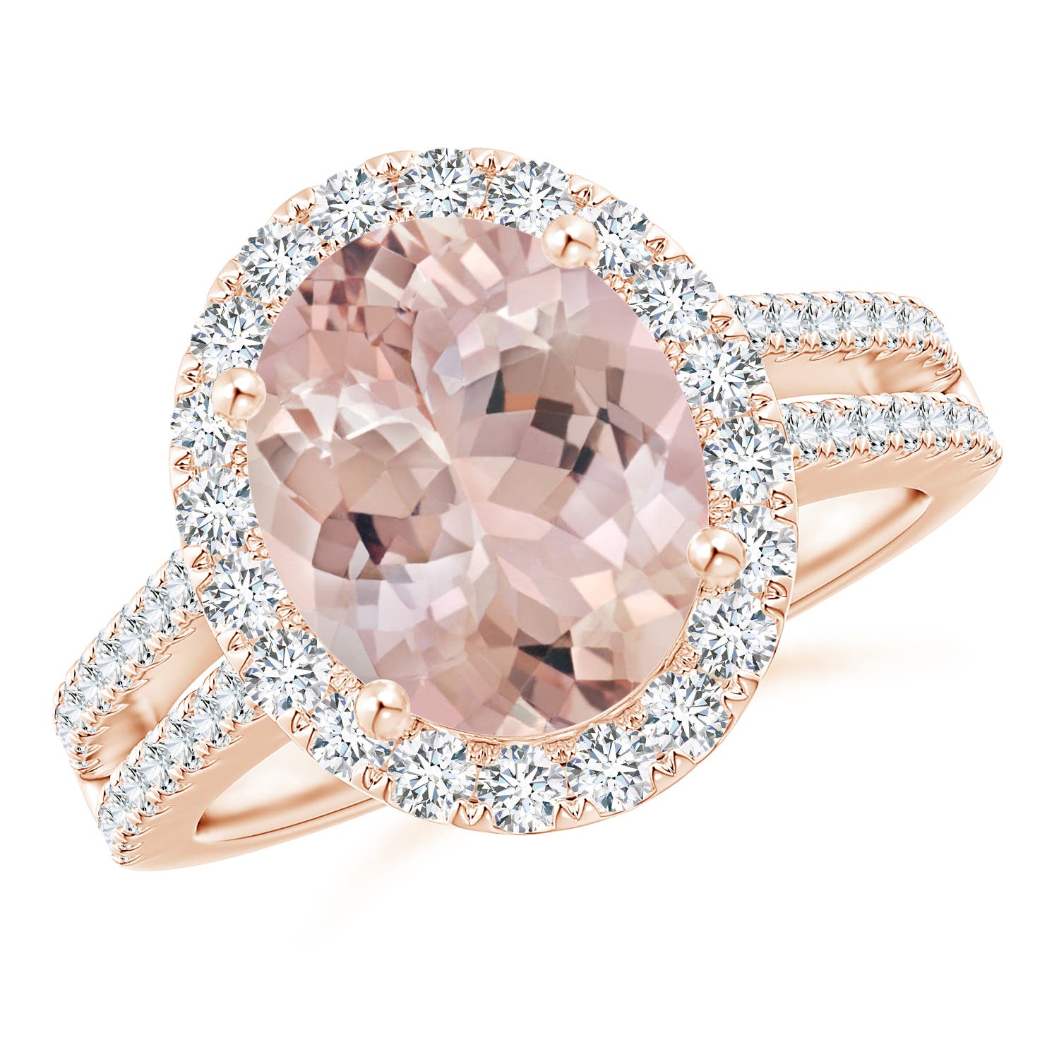 AA - Morganite / 4.17 CT / 14 KT Rose Gold