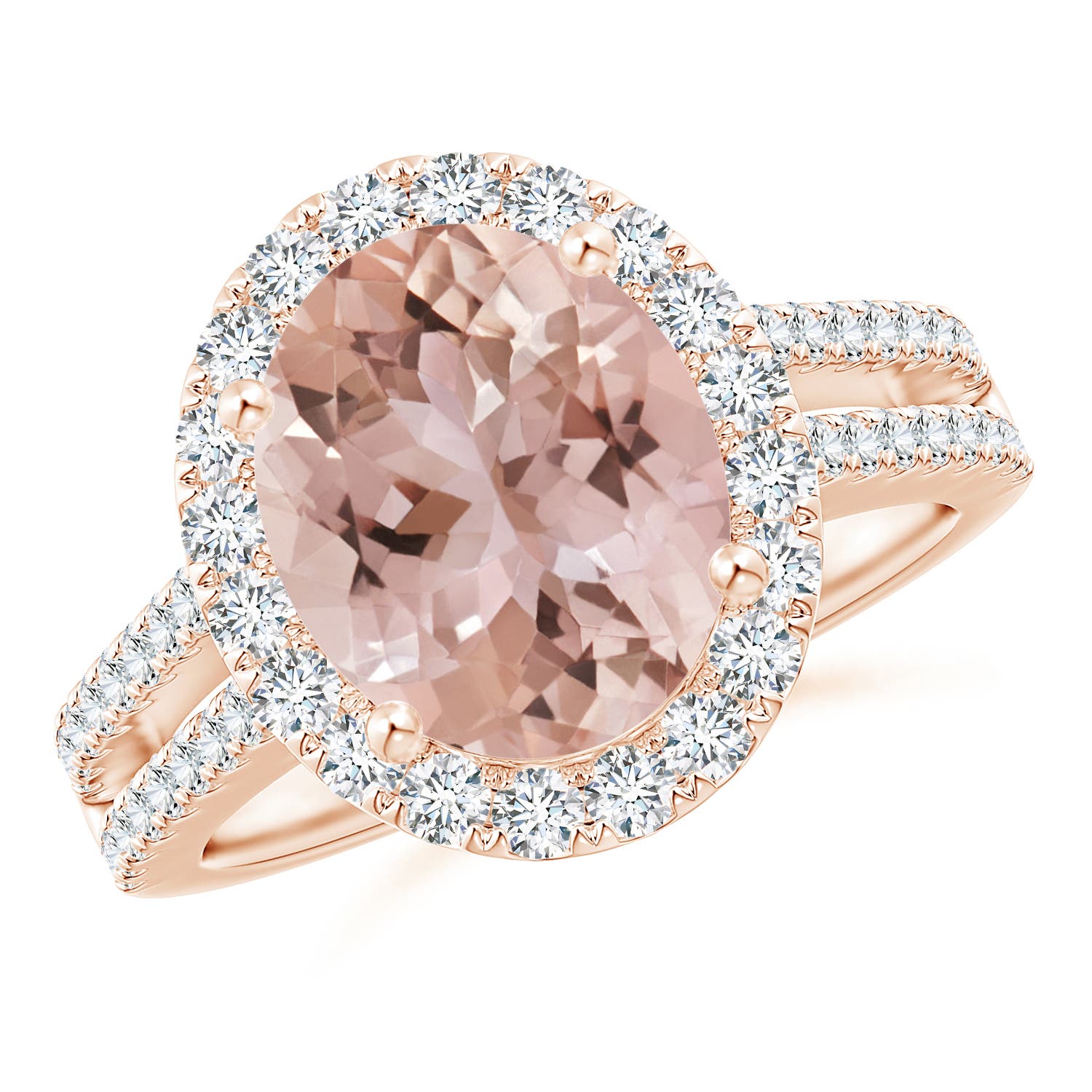 AAA - Morganite / 4.17 CT / 14 KT Rose Gold