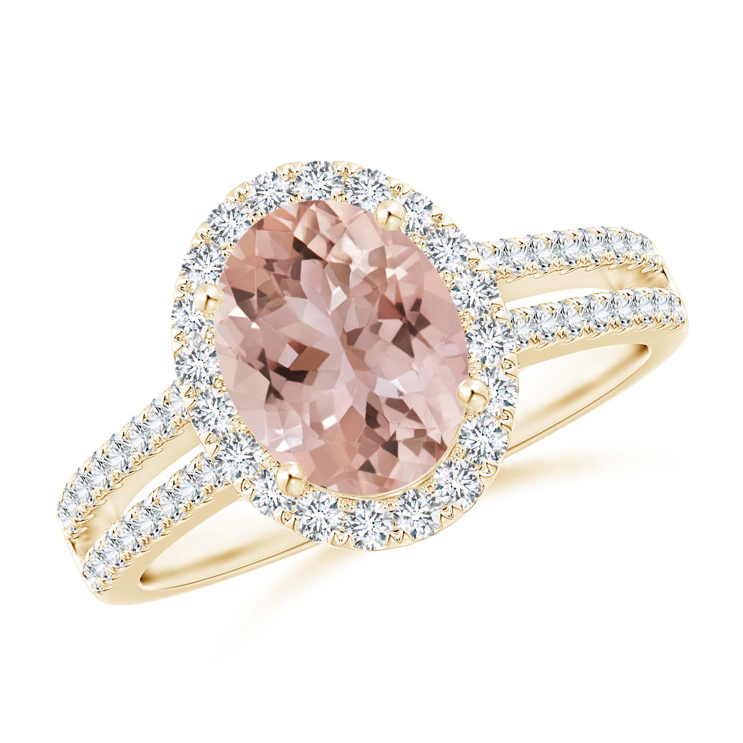 AAA - Morganite / 2.05 CT / 14 KT Yellow Gold