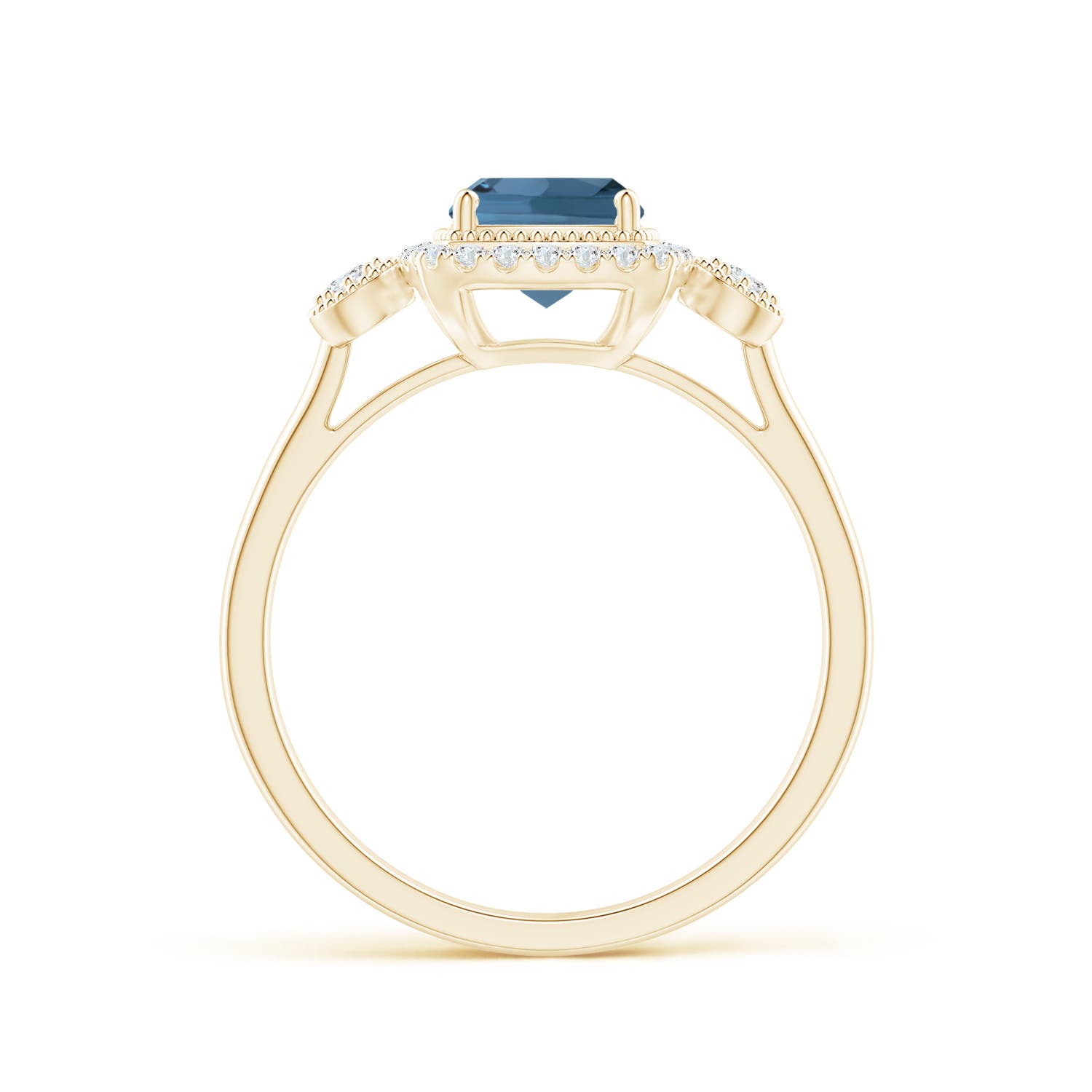 A - London Blue Topaz / 1.3 CT / 14 KT Yellow Gold