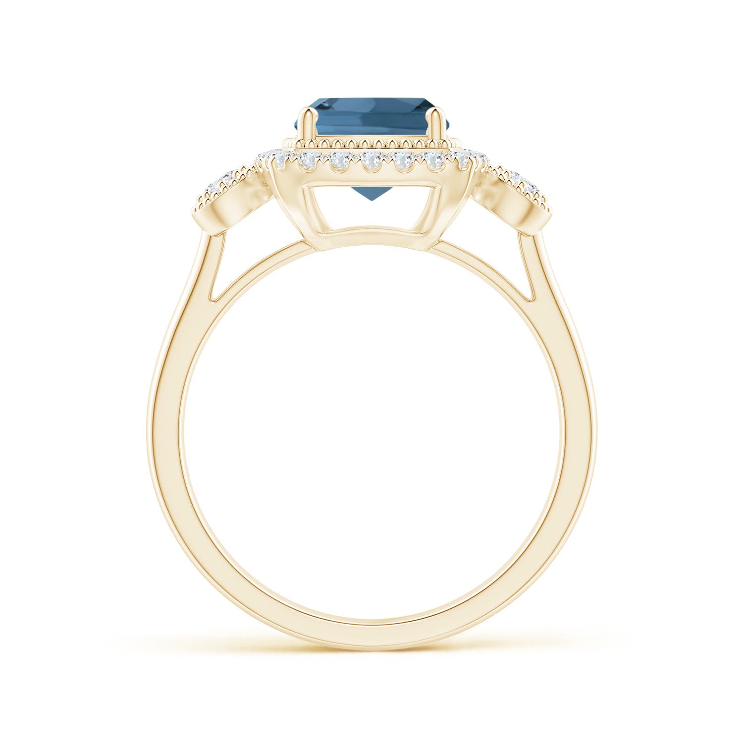 A - London Blue Topaz / 2.15 CT / 14 KT Yellow Gold