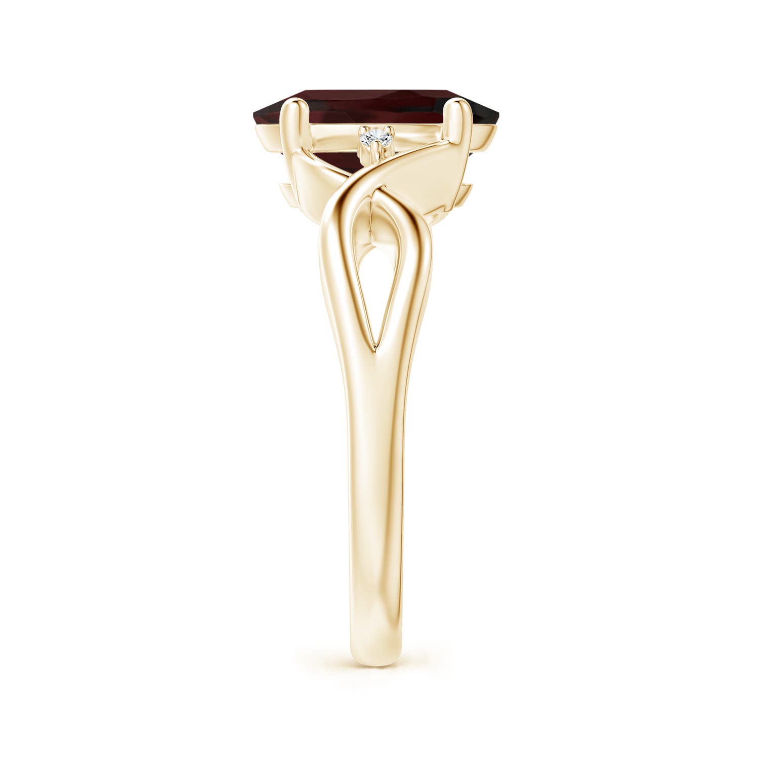 A - Garnet / 2.97 CT / 14 KT Yellow Gold