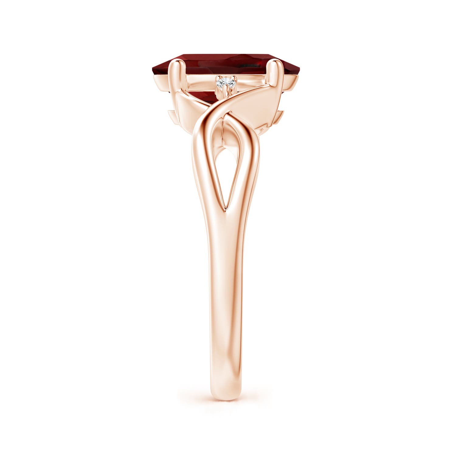 AAAA - Garnet / 2.97 CT / 14 KT Rose Gold