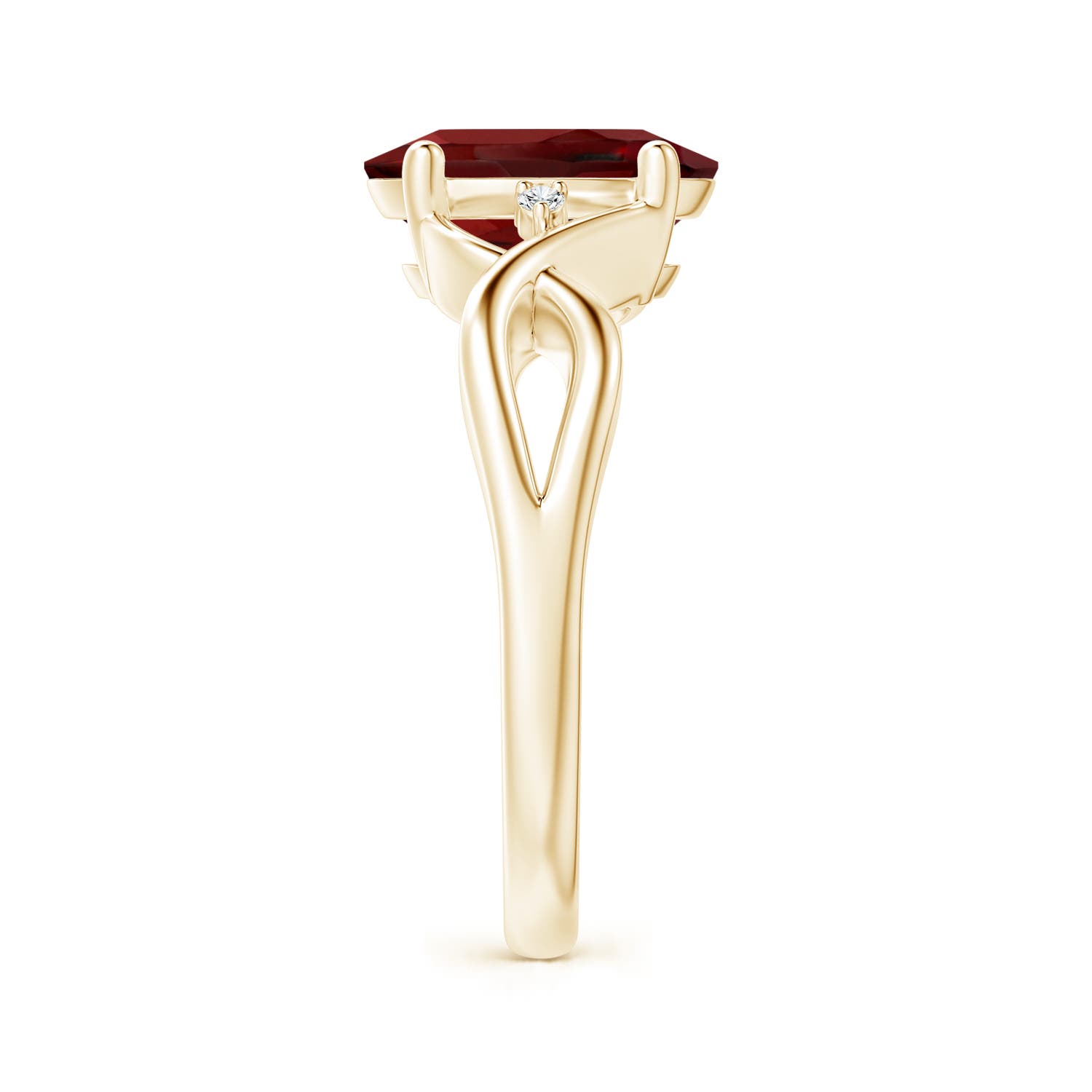 AAAA - Garnet / 2.97 CT / 14 KT Yellow Gold