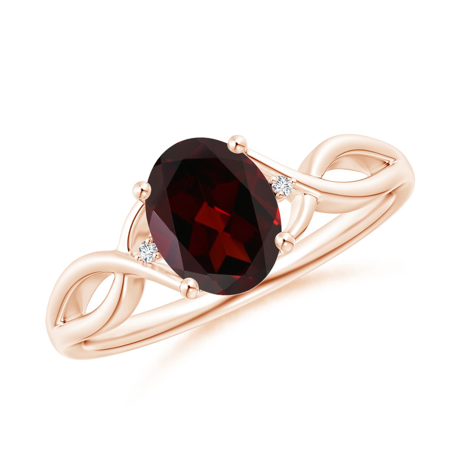 A - Garnet / 1.46 CT / 14 KT Rose Gold