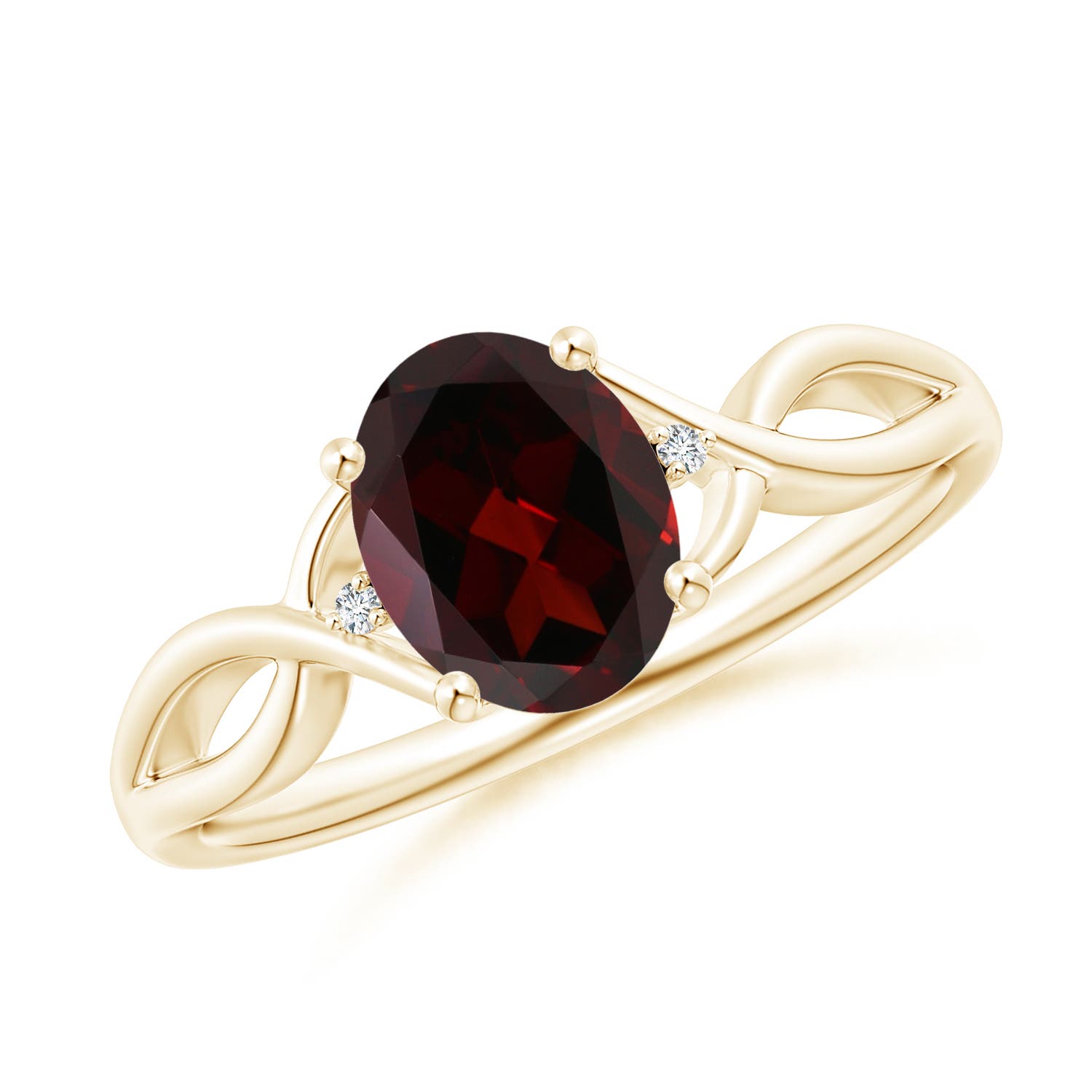 A - Garnet / 1.46 CT / 14 KT Yellow Gold