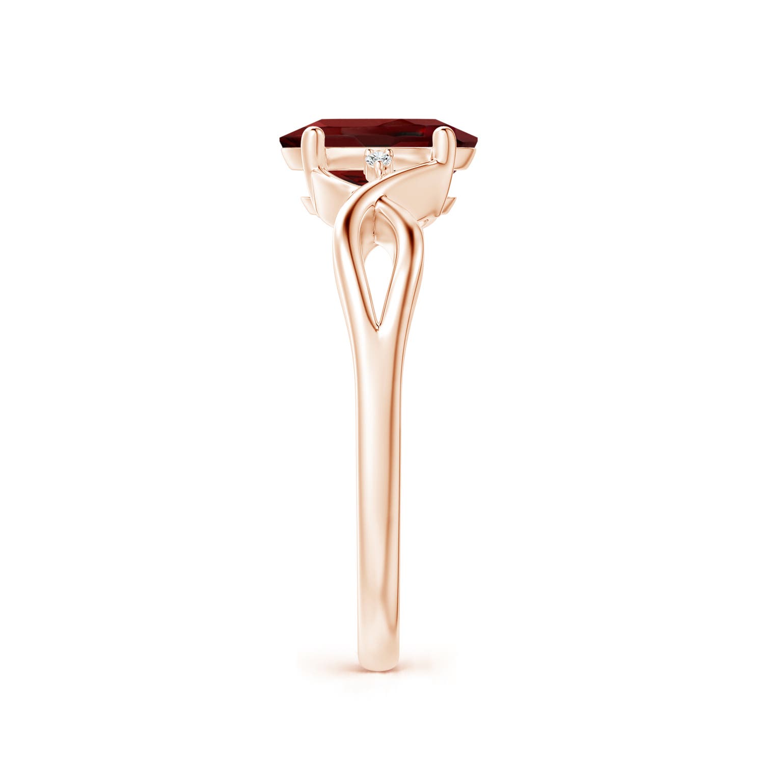 AAAA - Garnet / 1.46 CT / 14 KT Rose Gold