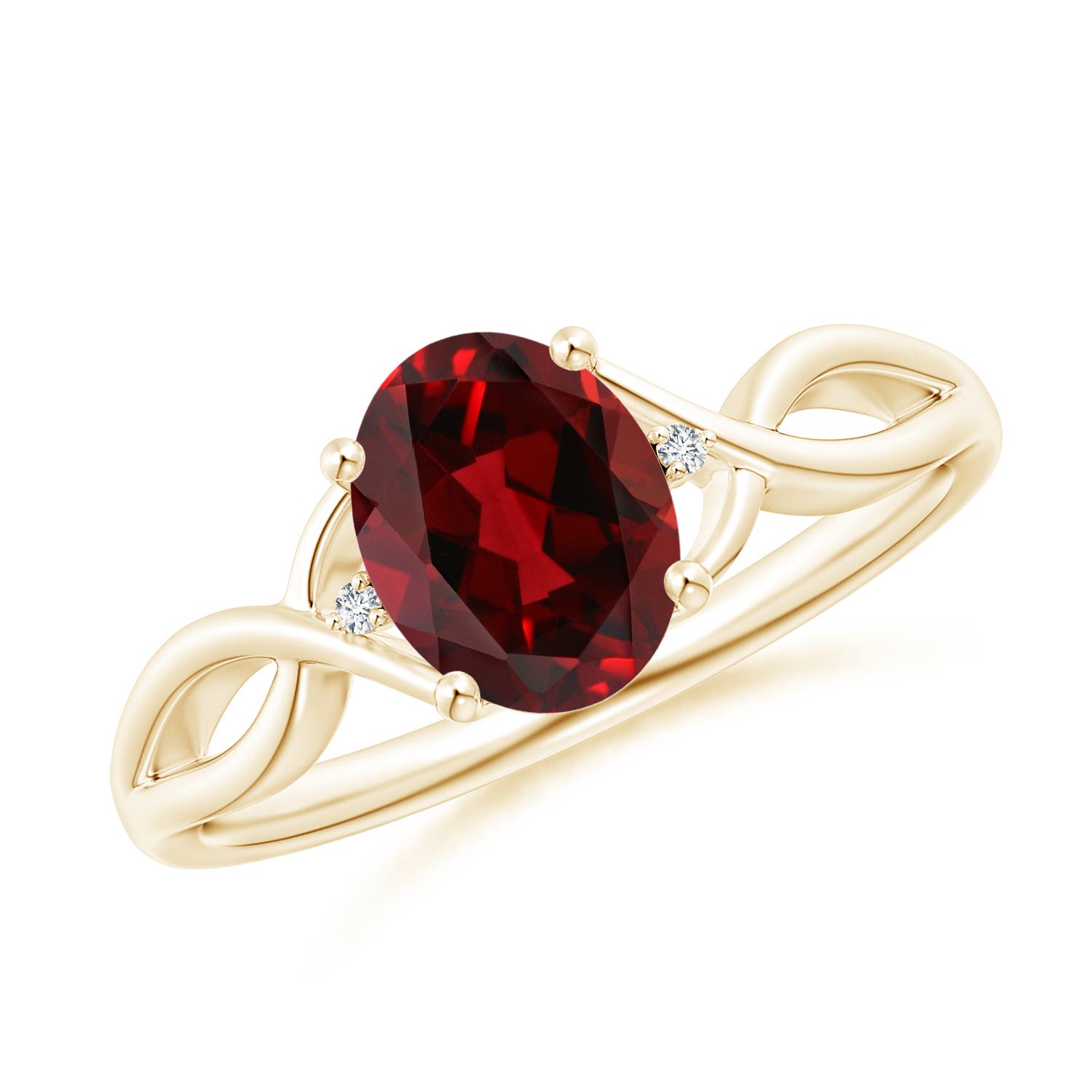 AAAA - Garnet / 1.46 CT / 14 KT Yellow Gold