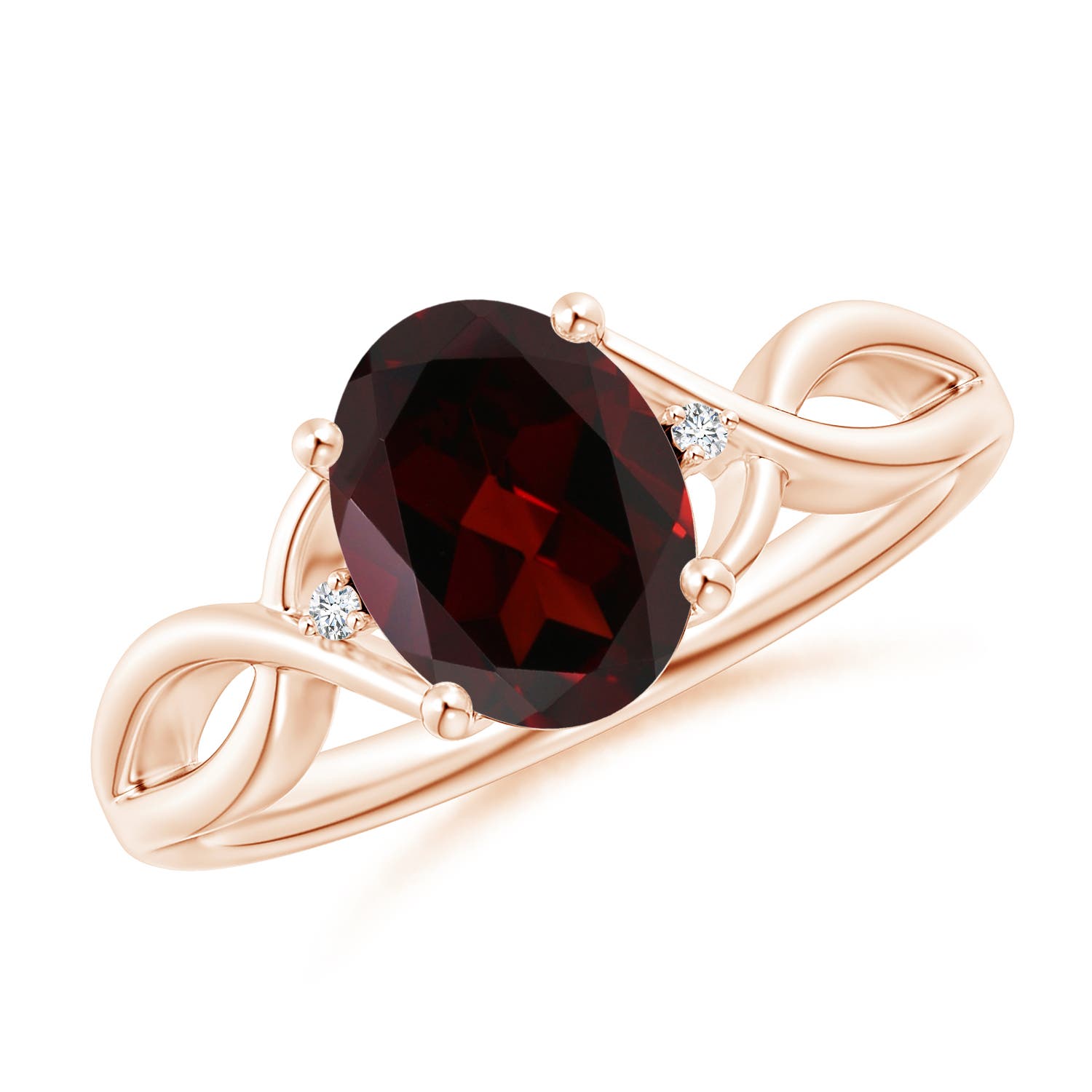 A - Garnet / 2.02 CT / 14 KT Rose Gold