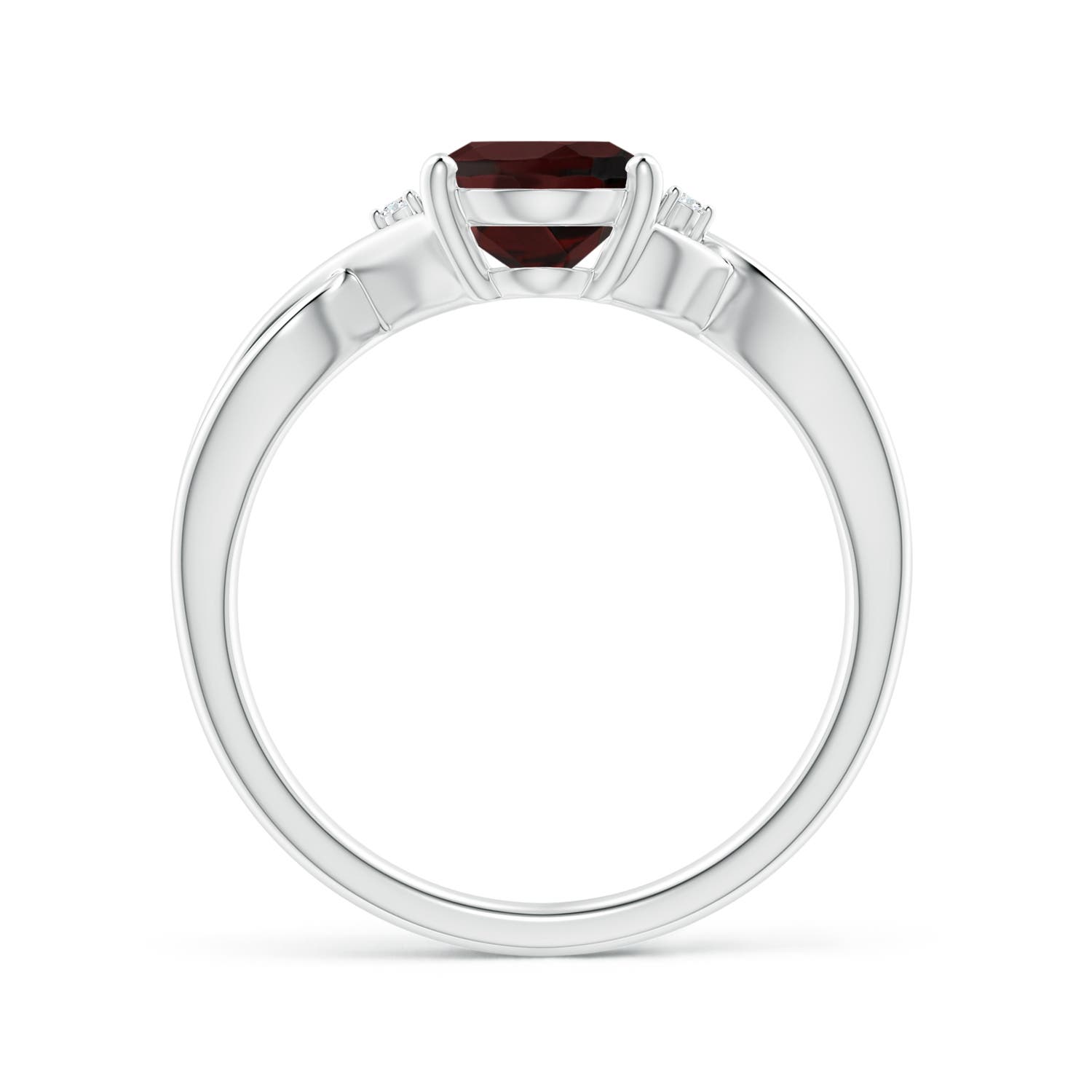 A - Garnet / 2.02 CT / 14 KT White Gold