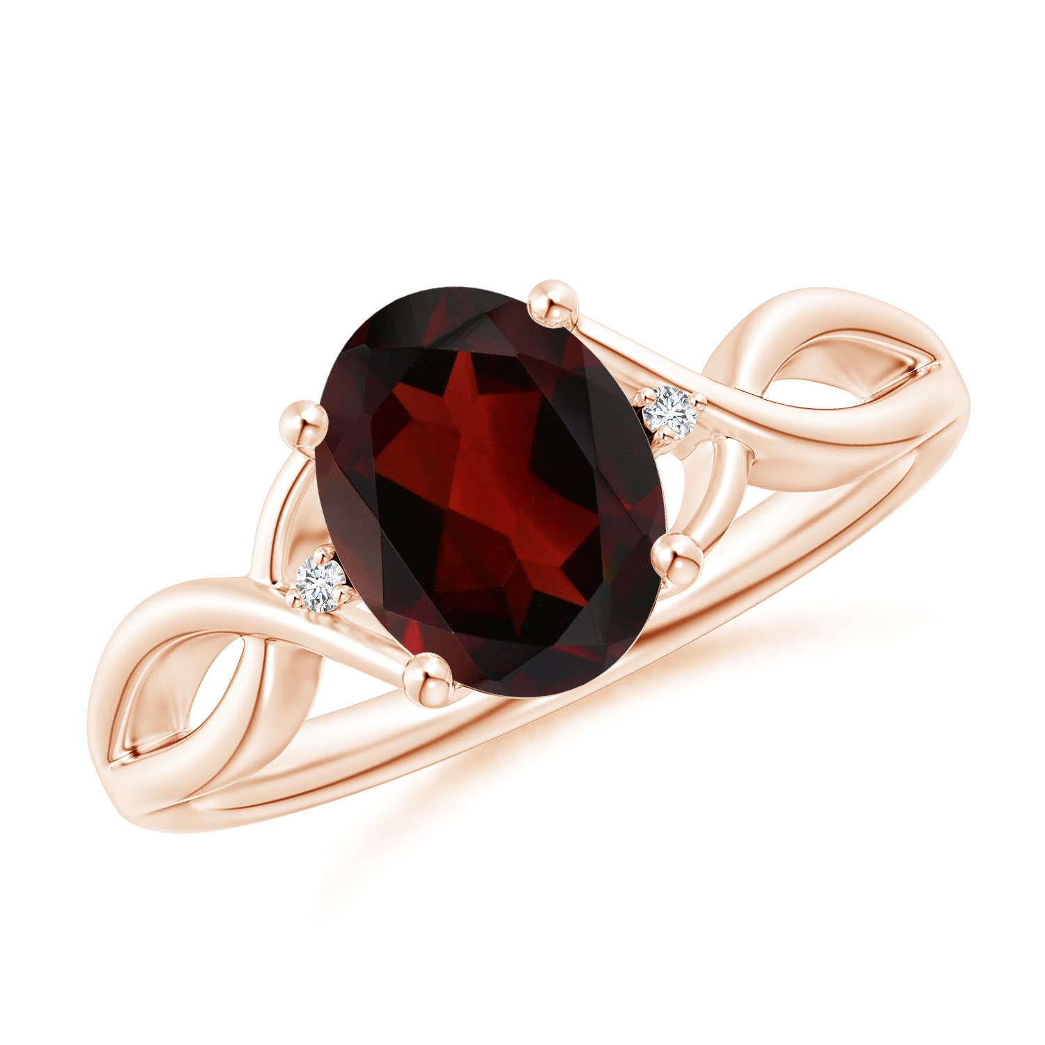 AA - Garnet / 2.02 CT / 14 KT Rose Gold